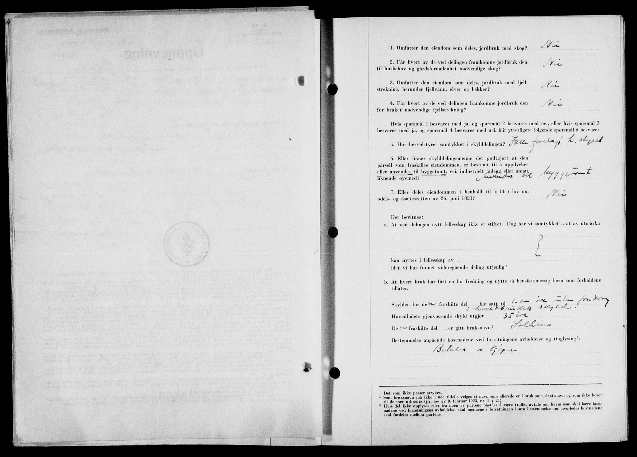 Lofoten sorenskriveri, SAT/A-0017/1/2/2C/L0019a: Mortgage book no. 19a, 1948-1948, Diary no: : 1881/1948