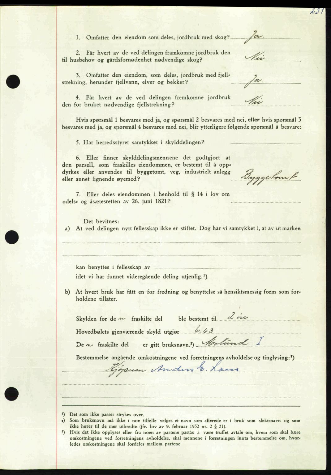 Nordmøre sorenskriveri, AV/SAT-A-4132/1/2/2Ca: Mortgage book no. A110, 1948-1949, Diary no: : 3531/1948