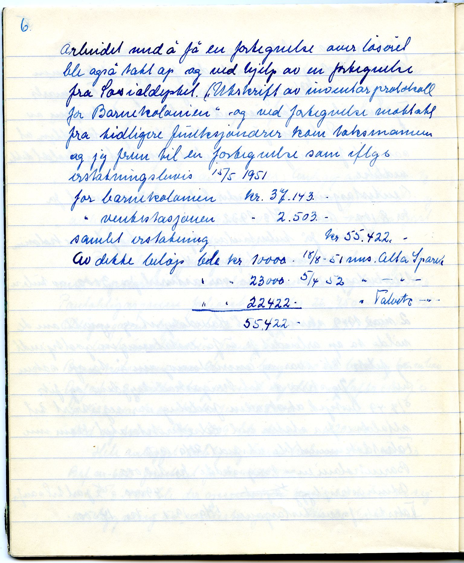 Talvik sanitetsforening, FMFB/A-1013/A/L0001: Møteprotokoll, 1952-1953