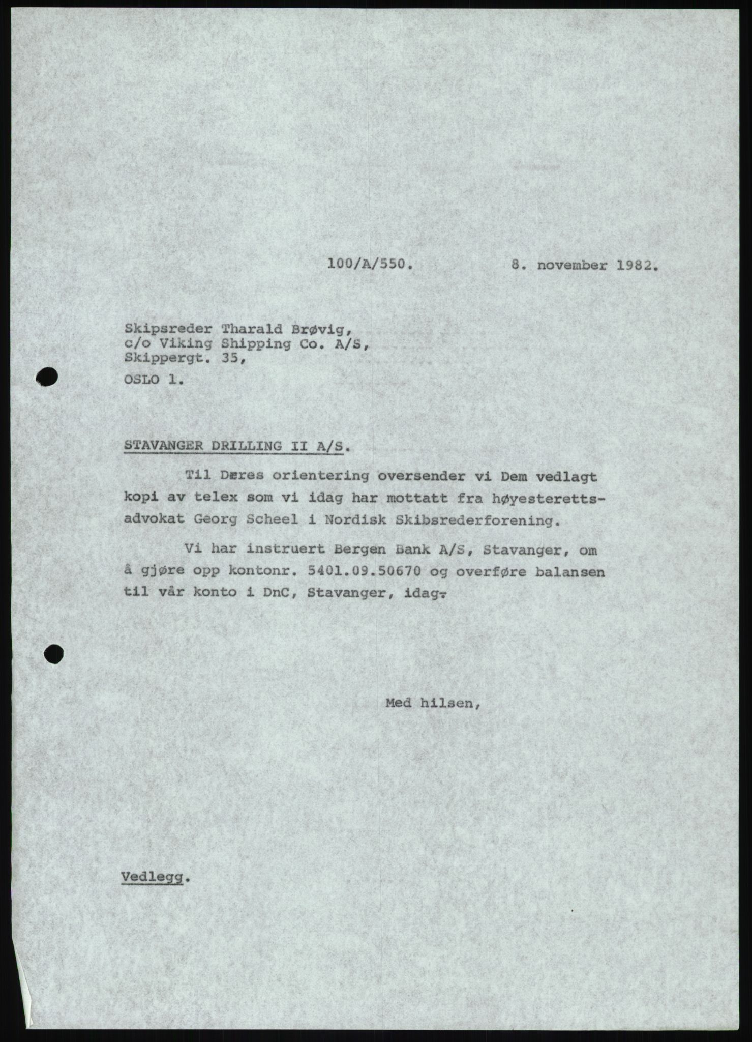 Pa 1503 - Stavanger Drilling AS, AV/SAST-A-101906/D/L0006: Korrespondanse og saksdokumenter, 1974-1984, p. 118