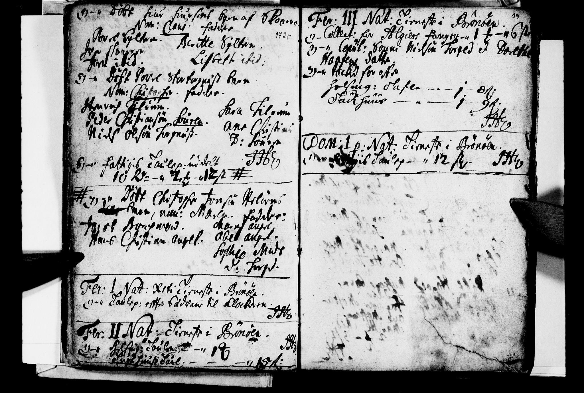 Ministerialprotokoller, klokkerbøker og fødselsregistre - Nordland, SAT/A-1459/813/L0194: Parish register (official) no. 813A04, 1719-1758, p. 19