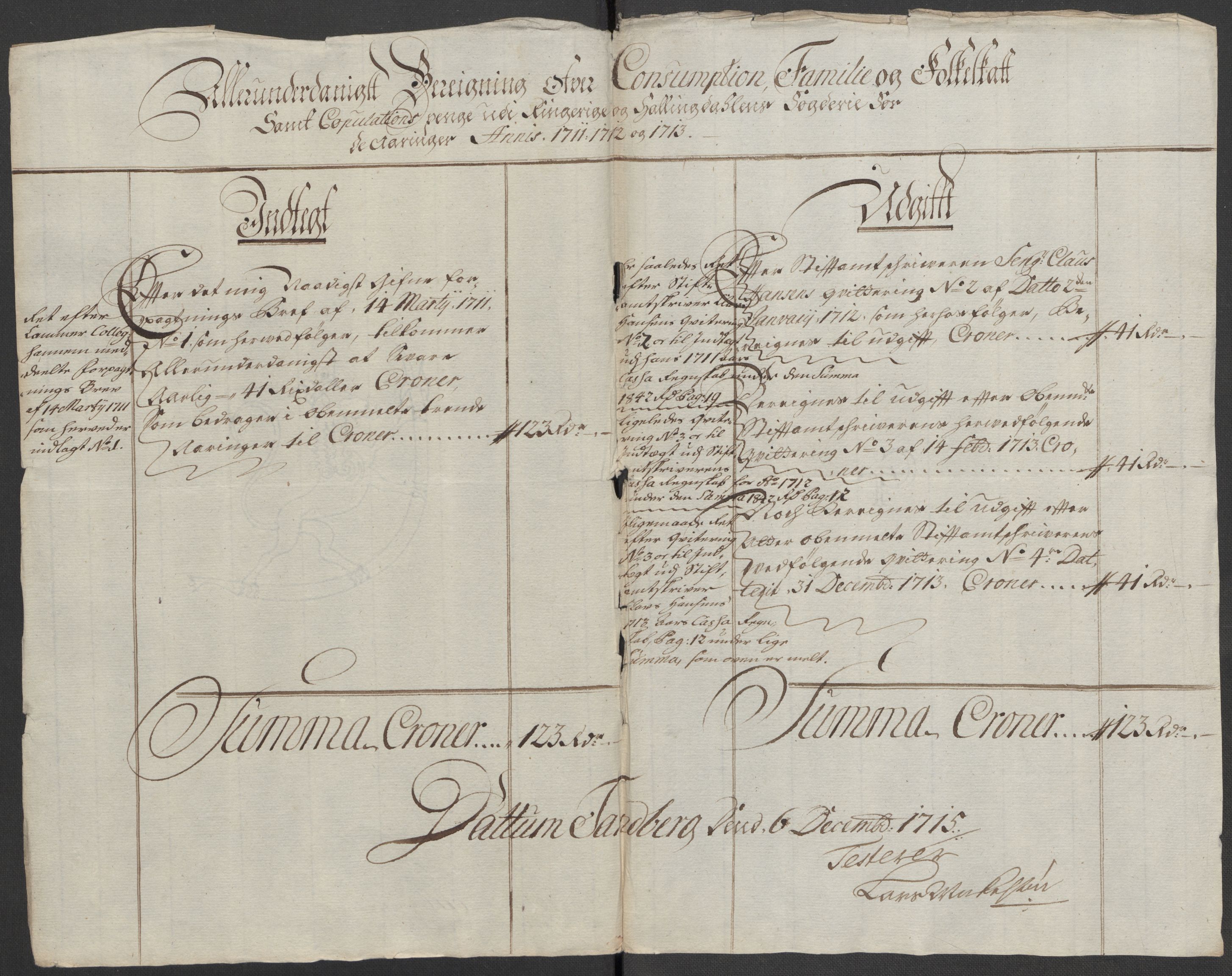 Rentekammeret inntil 1814, Reviderte regnskaper, Fogderegnskap, RA/EA-4092/R23/L1471: Fogderegnskap Ringerike og Hallingdal, 1713-1714, p. 335