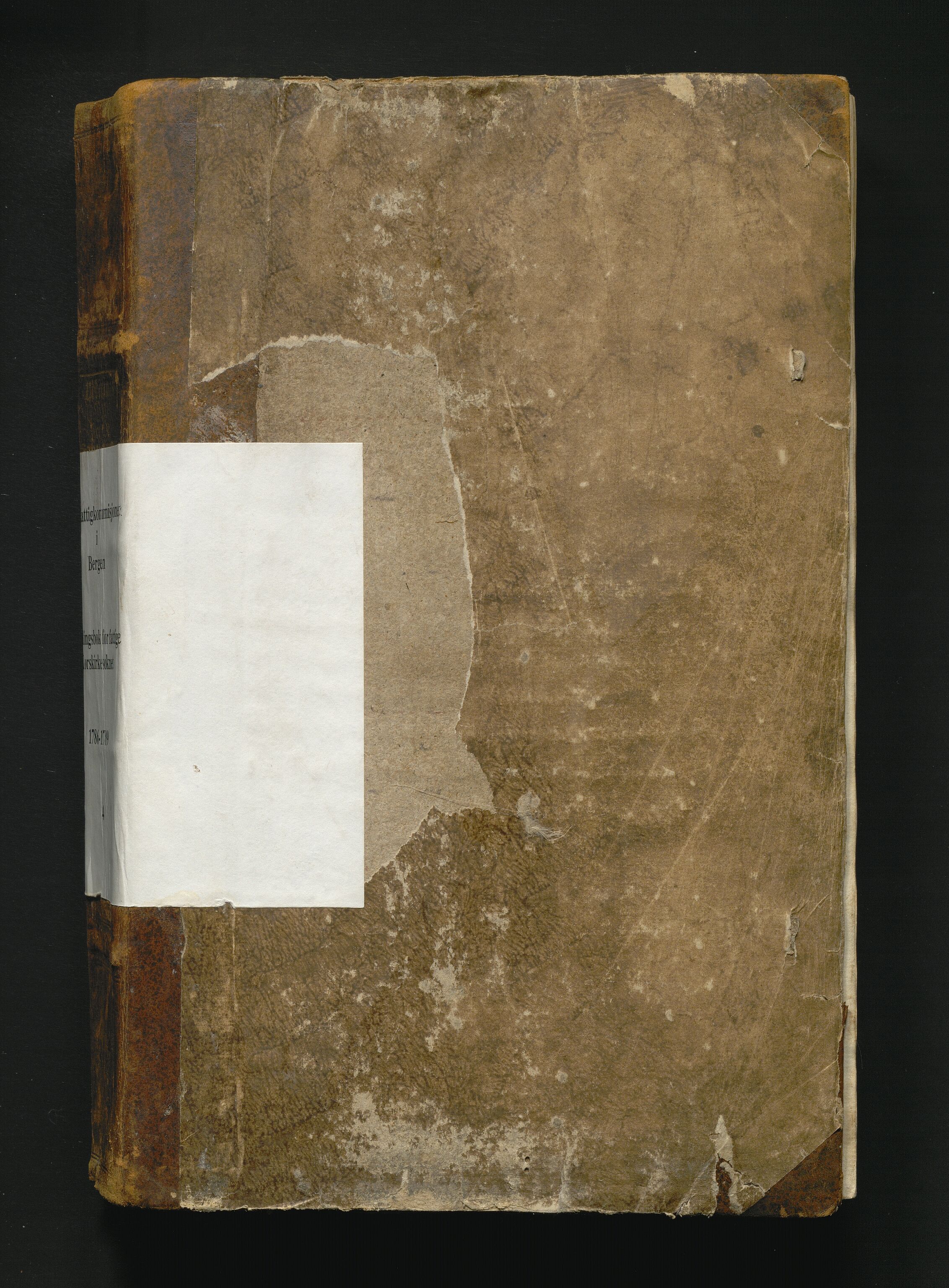 Overfattigkommisjonen i Bergen, AV/SAB-A-89001/F/L0004: Utdelingsbok for fattige i Korskirkesoknet, 1786-1790