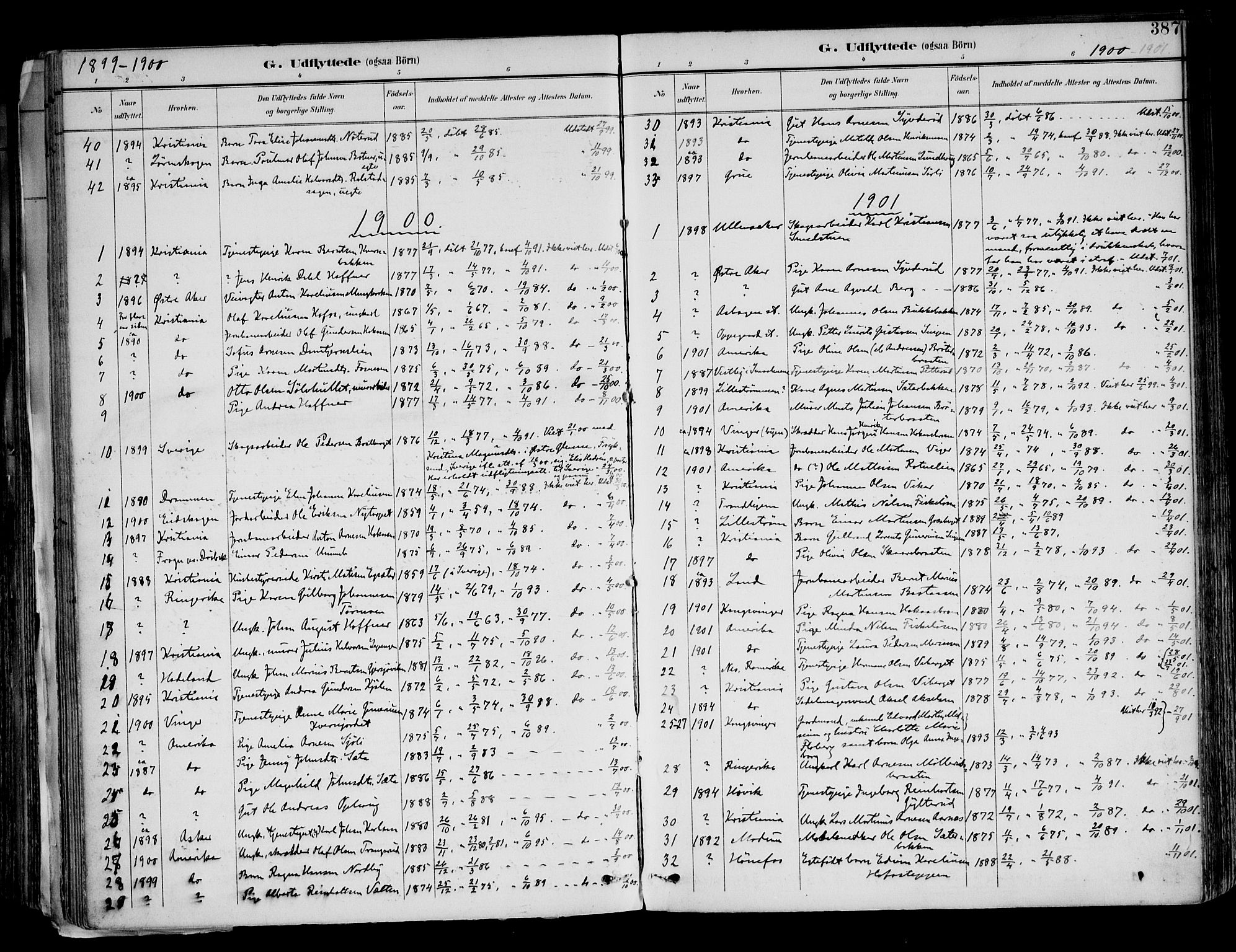 Brandval prestekontor, SAH/PREST-034/H/Ha/Haa/L0003: Parish register (official) no. 3, 1894-1909, p. 387