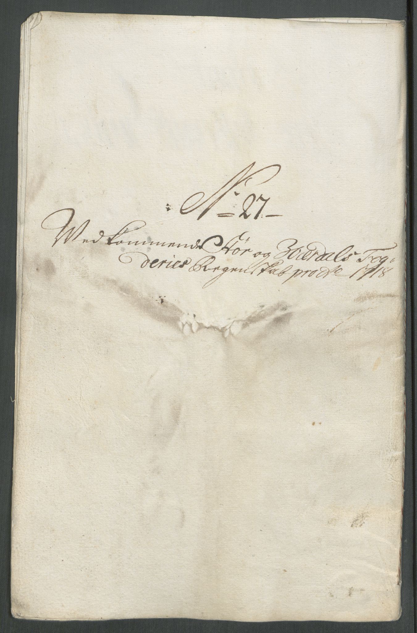 Rentekammeret inntil 1814, Reviderte regnskaper, Fogderegnskap, AV/RA-EA-4092/R62/L4208: Fogderegnskap Stjørdal og Verdal, 1718, p. 263