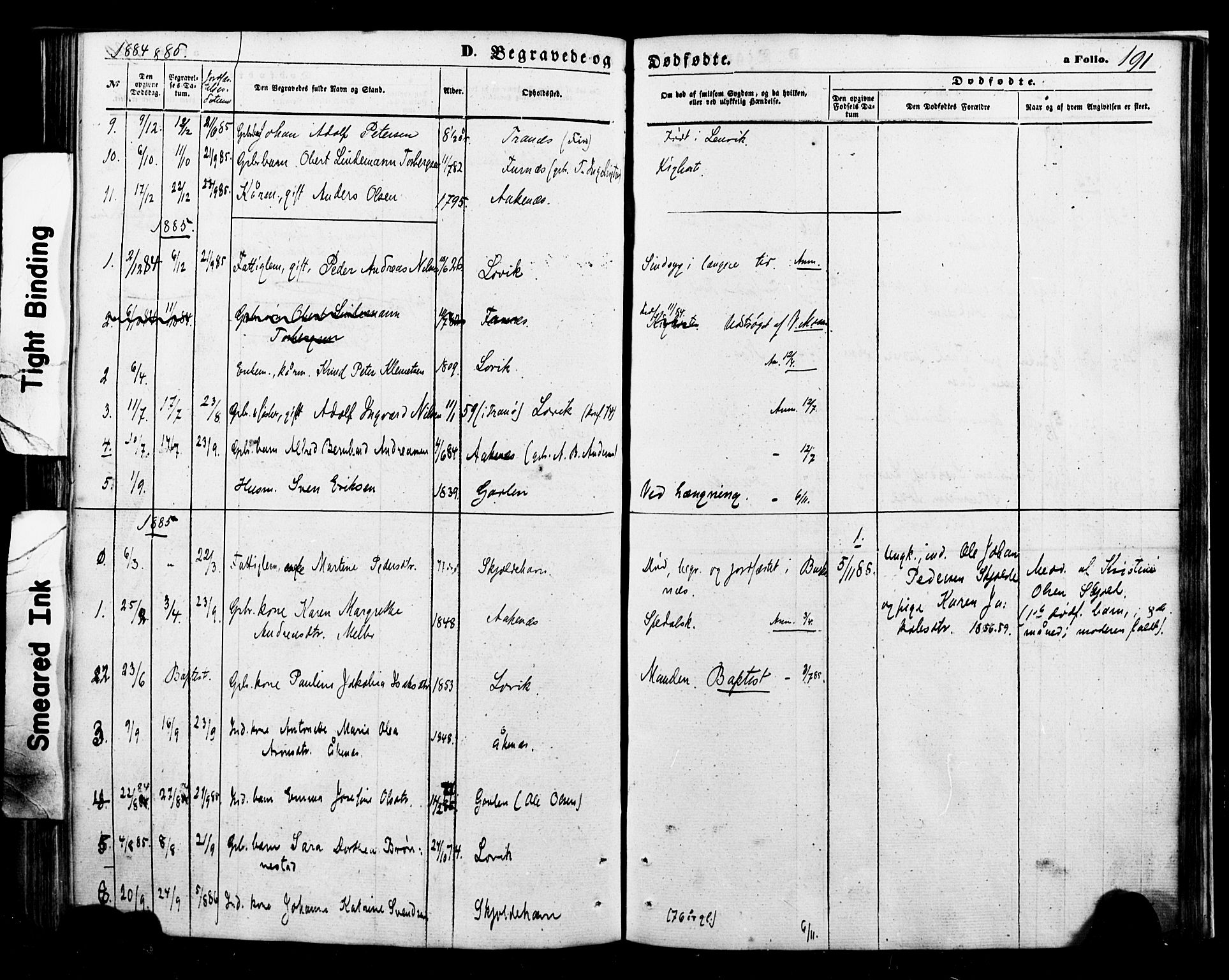 Ministerialprotokoller, klokkerbøker og fødselsregistre - Nordland, AV/SAT-A-1459/898/L1421: Parish register (official) no. 898A01, 1866-1886, p. 191