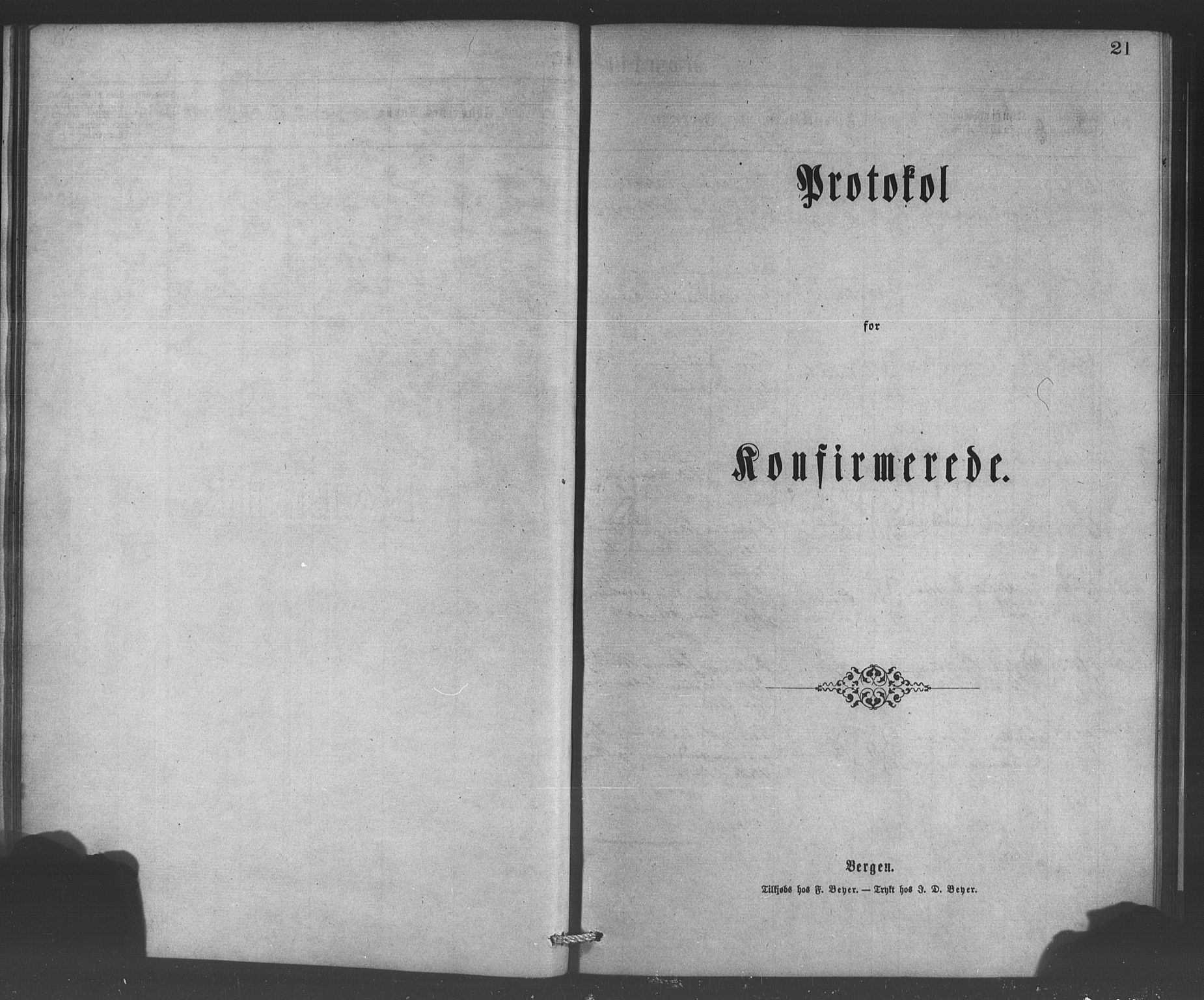 Bergen kommunale pleiehjem - stiftelsespresten, SAB/A-100281: Parish register (official) no. A 1, 1874-1886, p. 21