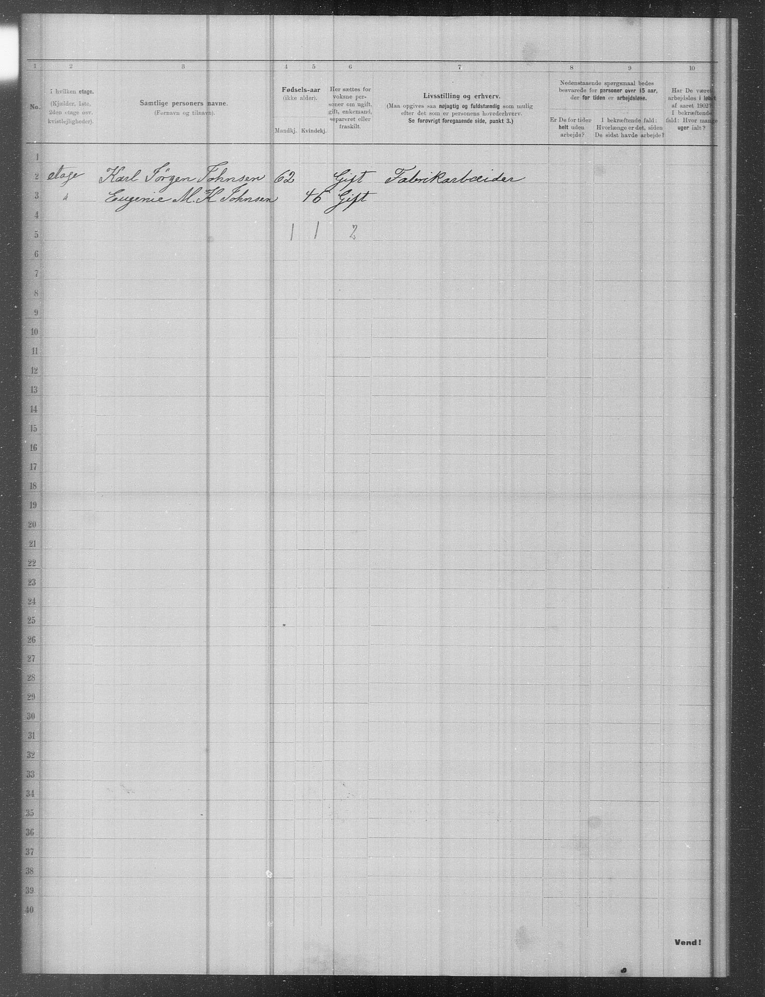 OBA, Municipal Census 1902 for Kristiania, 1902, p. 11505