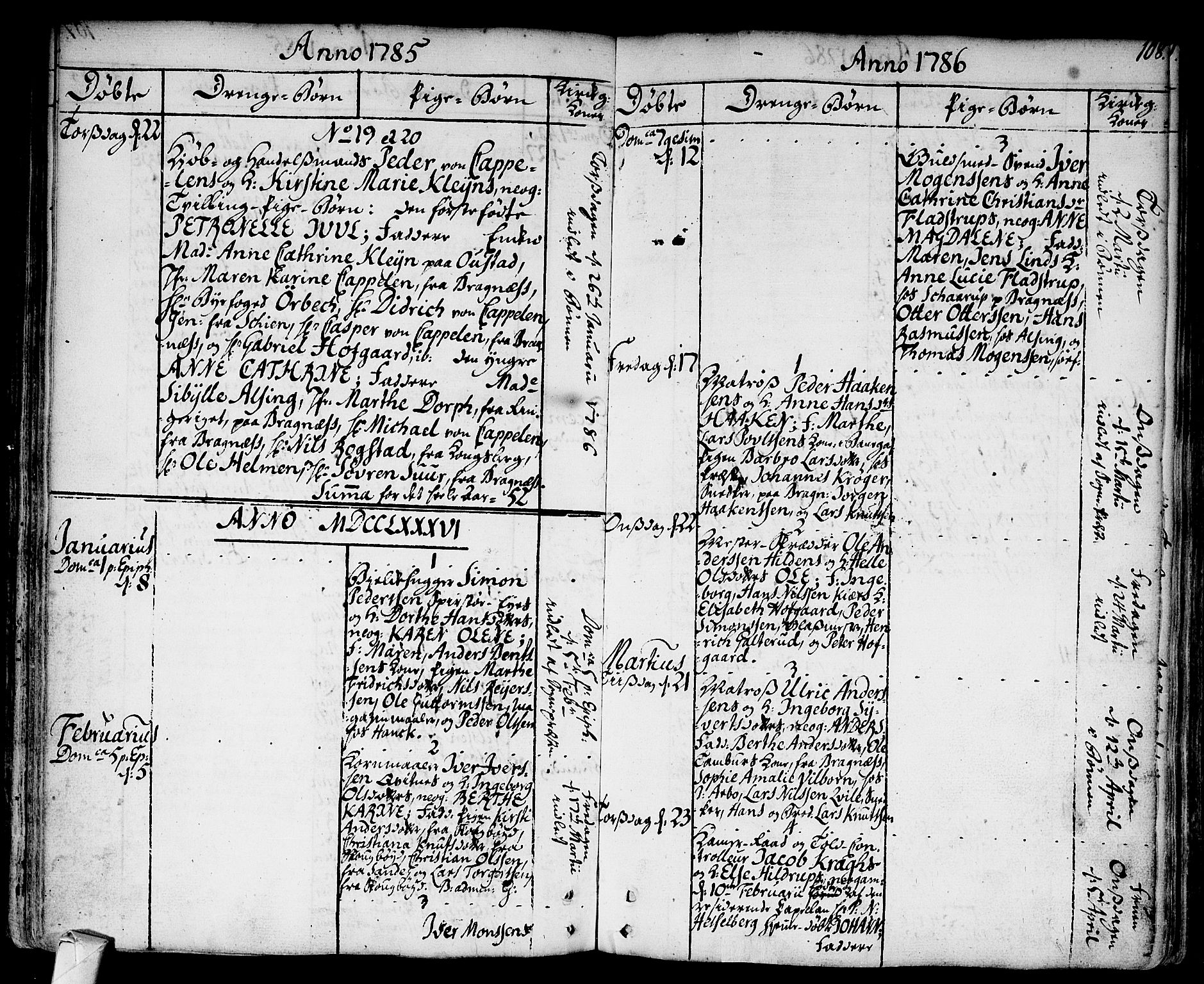 Strømsø kirkebøker, SAKO/A-246/F/Fa/L0009: Parish register (official) no. I 9, 1752-1791, p. 108