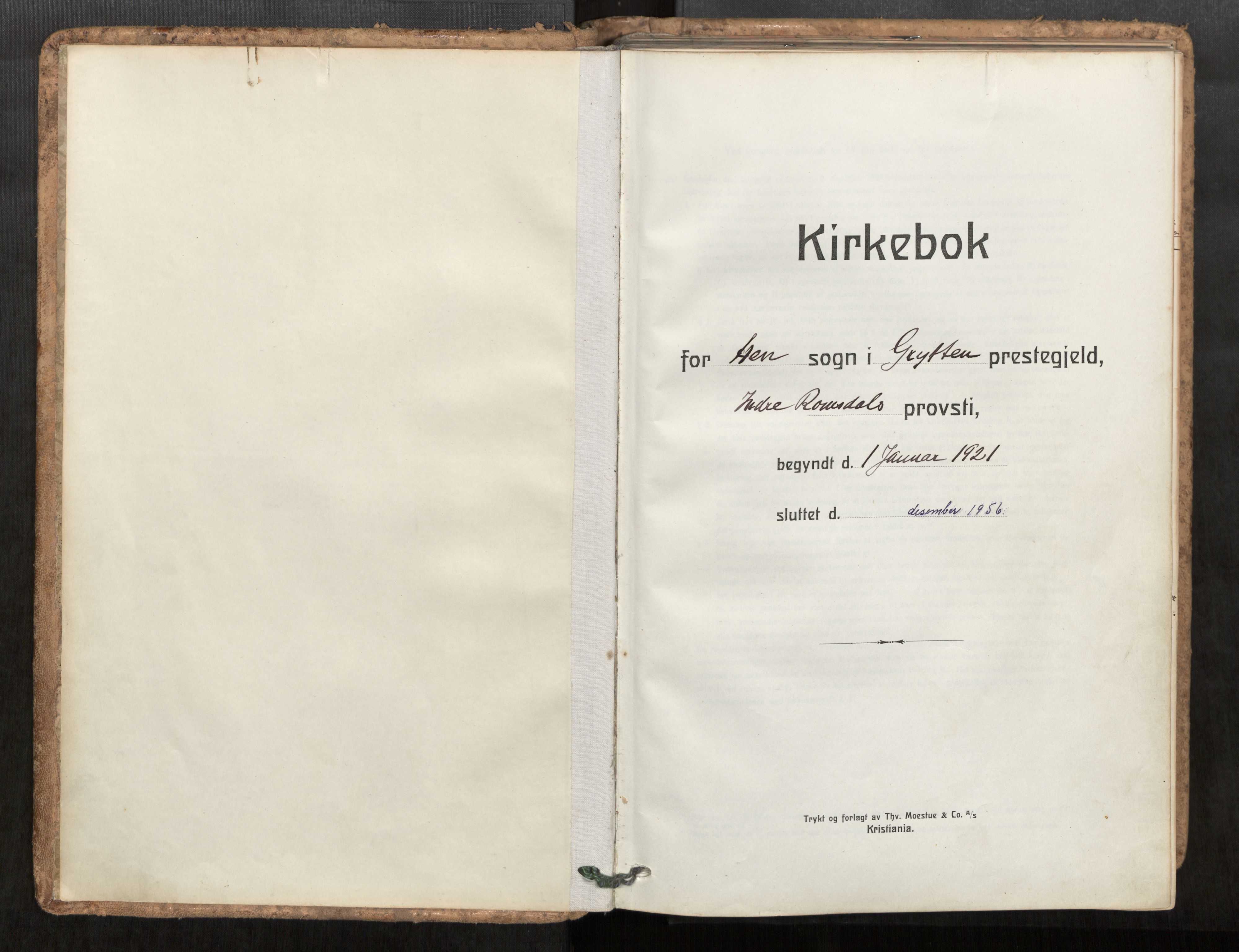 Ministerialprotokoller, klokkerbøker og fødselsregistre - Møre og Romsdal, SAT/A-1454/545/L0596: Parish register (official) no. 545A04, 1921-1956