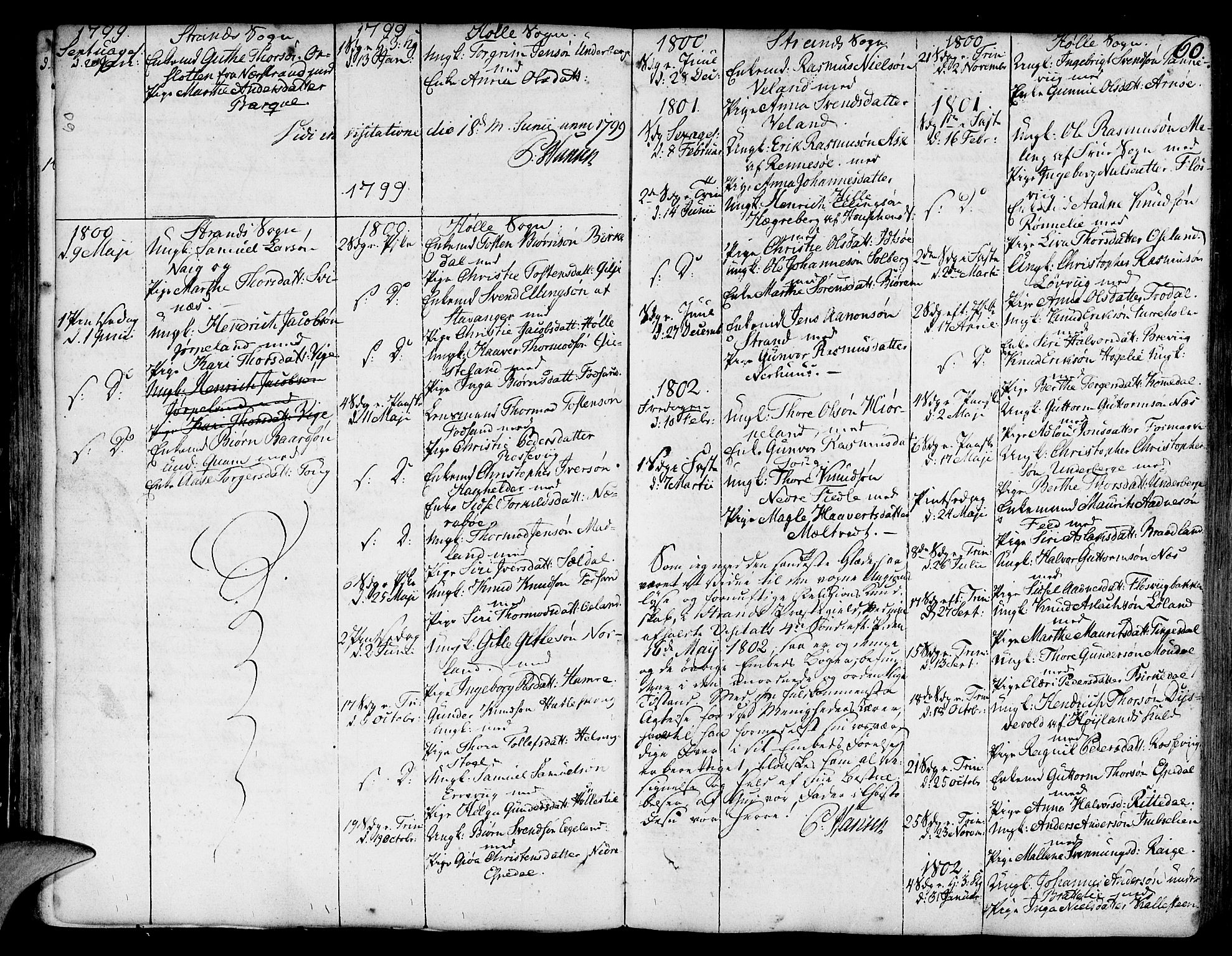 Strand sokneprestkontor, AV/SAST-A-101828/H/Ha/Haa/L0003: Parish register (official) no. A 3, 1769-1816, p. 60