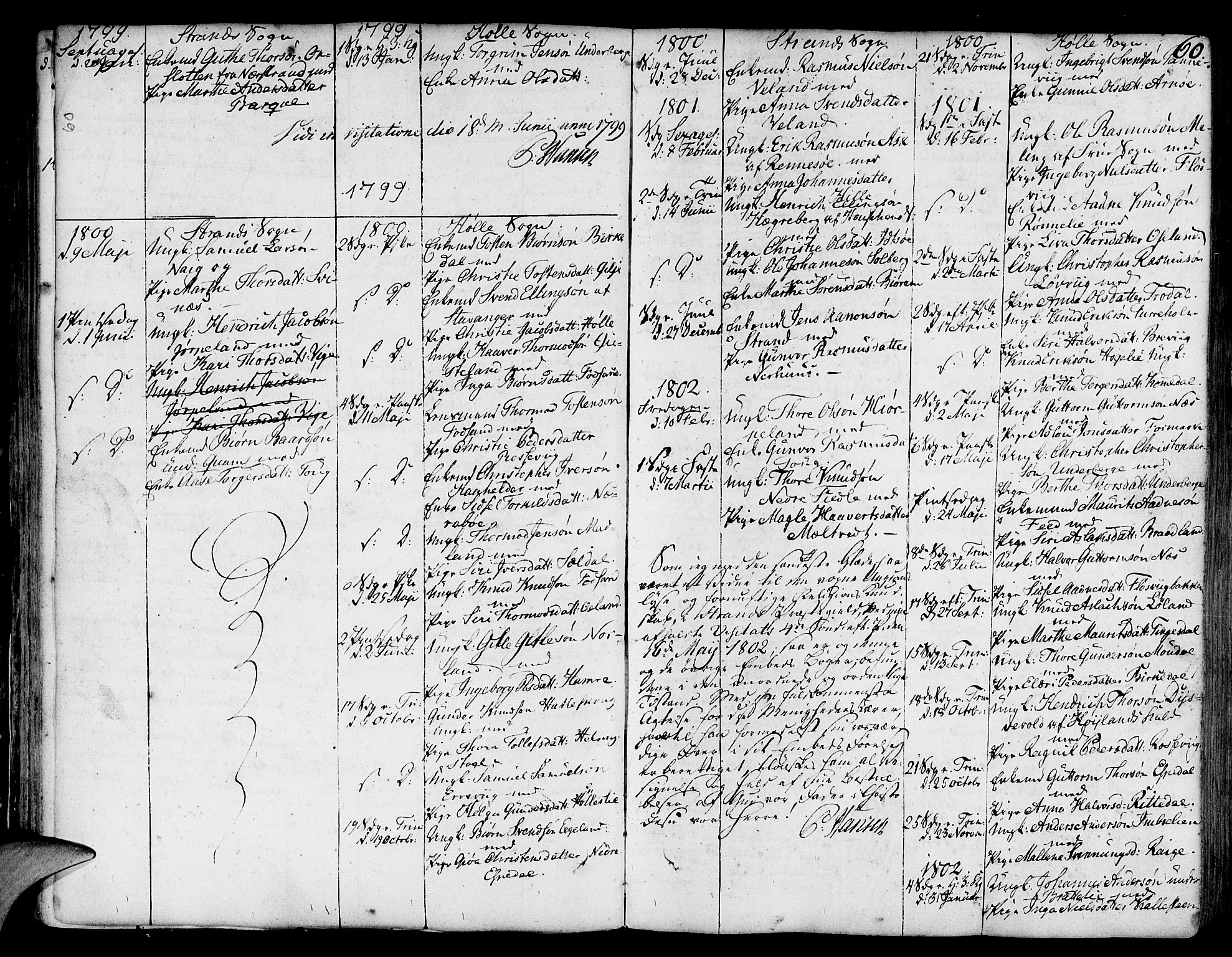 Strand sokneprestkontor, SAST/A-101828/H/Ha/Haa/L0003: Parish register (official) no. A 3, 1769-1816, p. 60