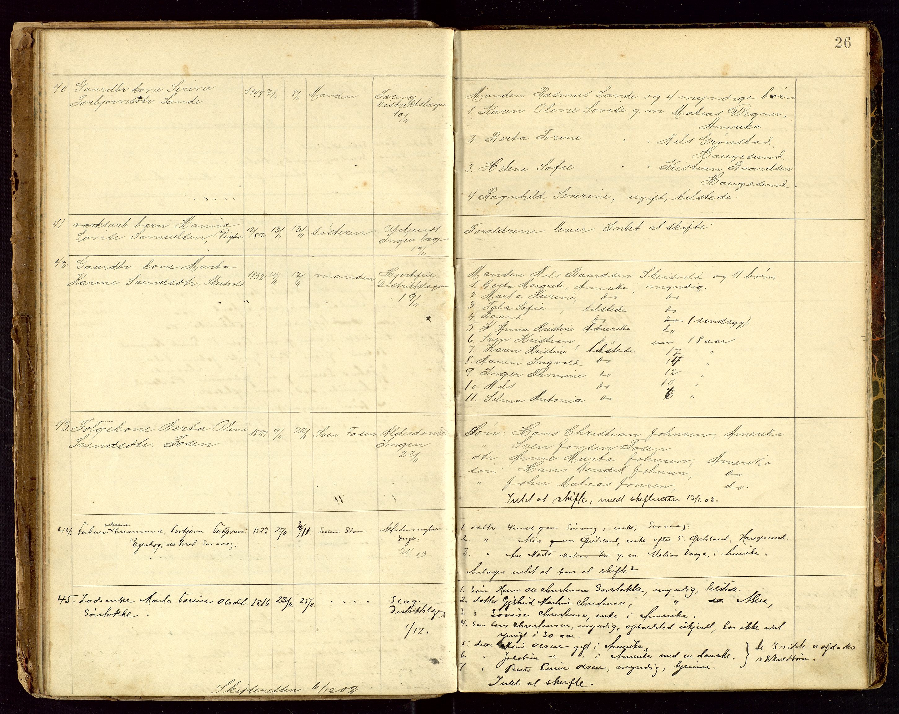 Avaldsnes lensmannskontor, AV/SAST-A-100286/Gga/L0001: "Dødslistene Avaldsnæs Prtgd  2 - 87  Kopervig Sogn  38 - 120", 1897-1916, p. 26