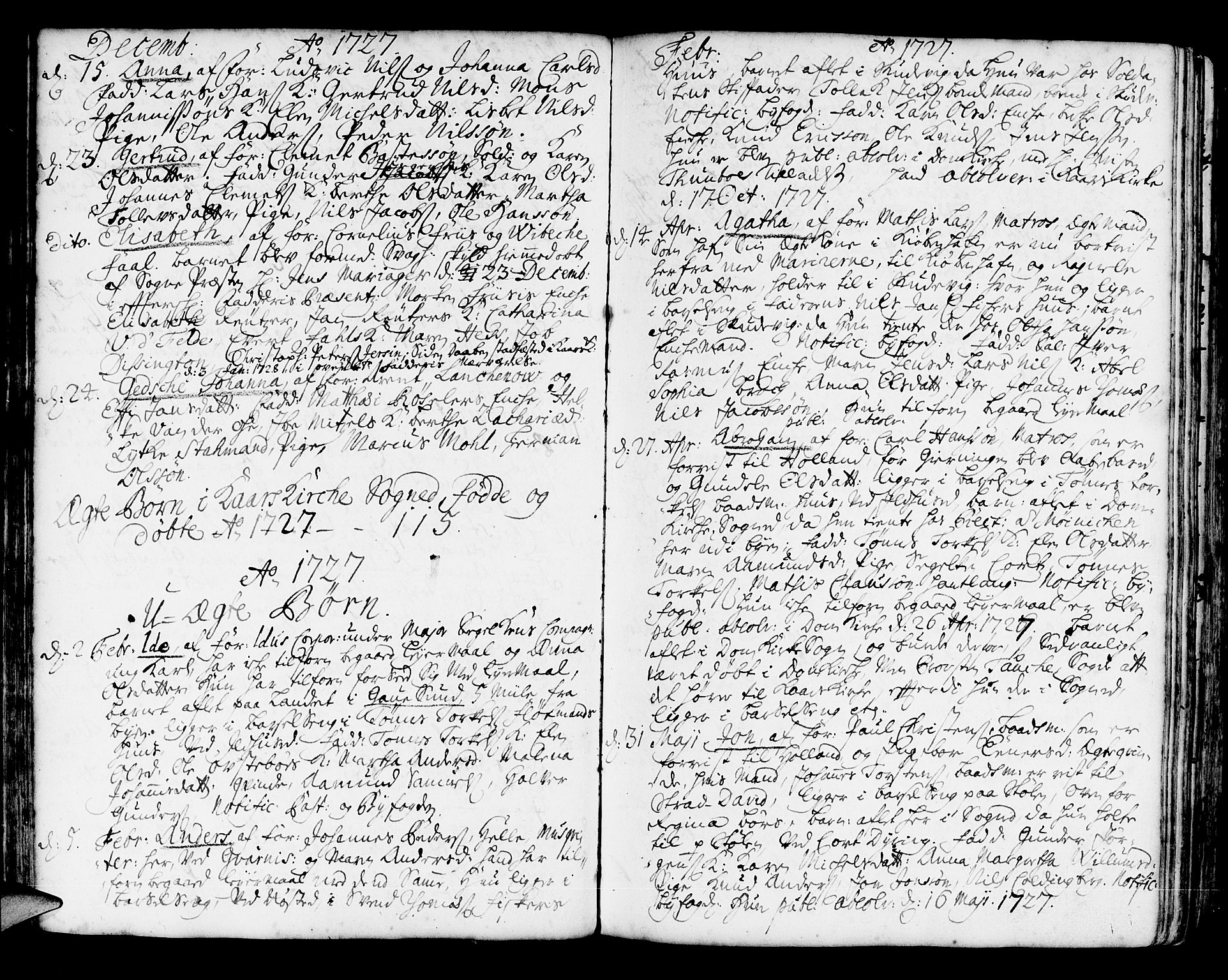 Korskirken sokneprestembete, SAB/A-76101/H/Haa/L0004: Parish register (official) no. A 4, 1720-1750, p. 77
