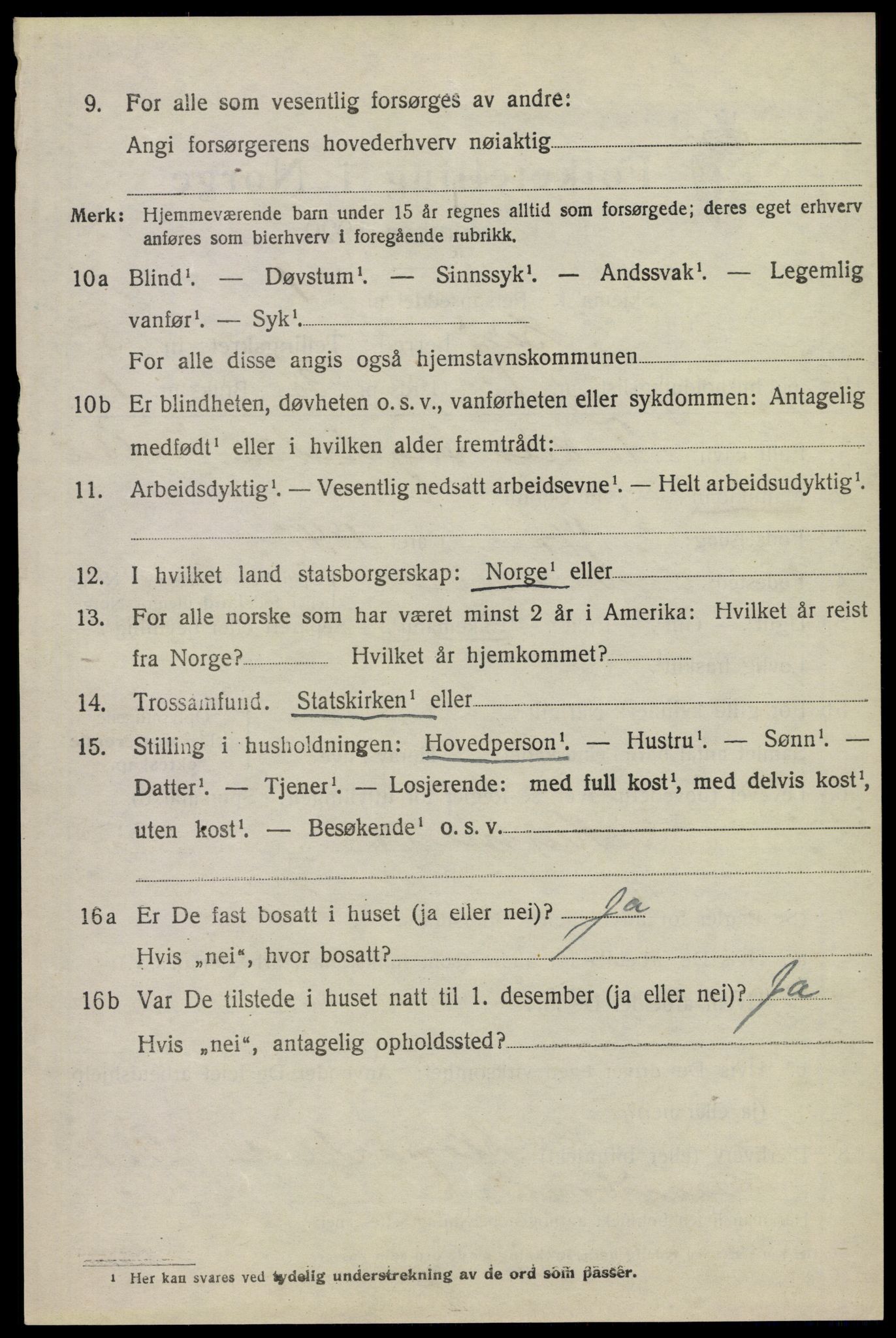 SAKO, 1920 census for Sauherad, 1920, p. 4526