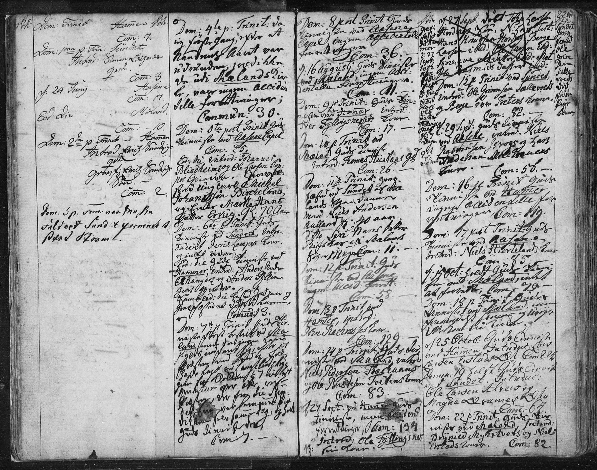 Hamre sokneprestembete, AV/SAB-A-75501/H/Ha/Haa/Haaa/L0008: Parish register (official) no. A 8, 1778-1804, p. 22