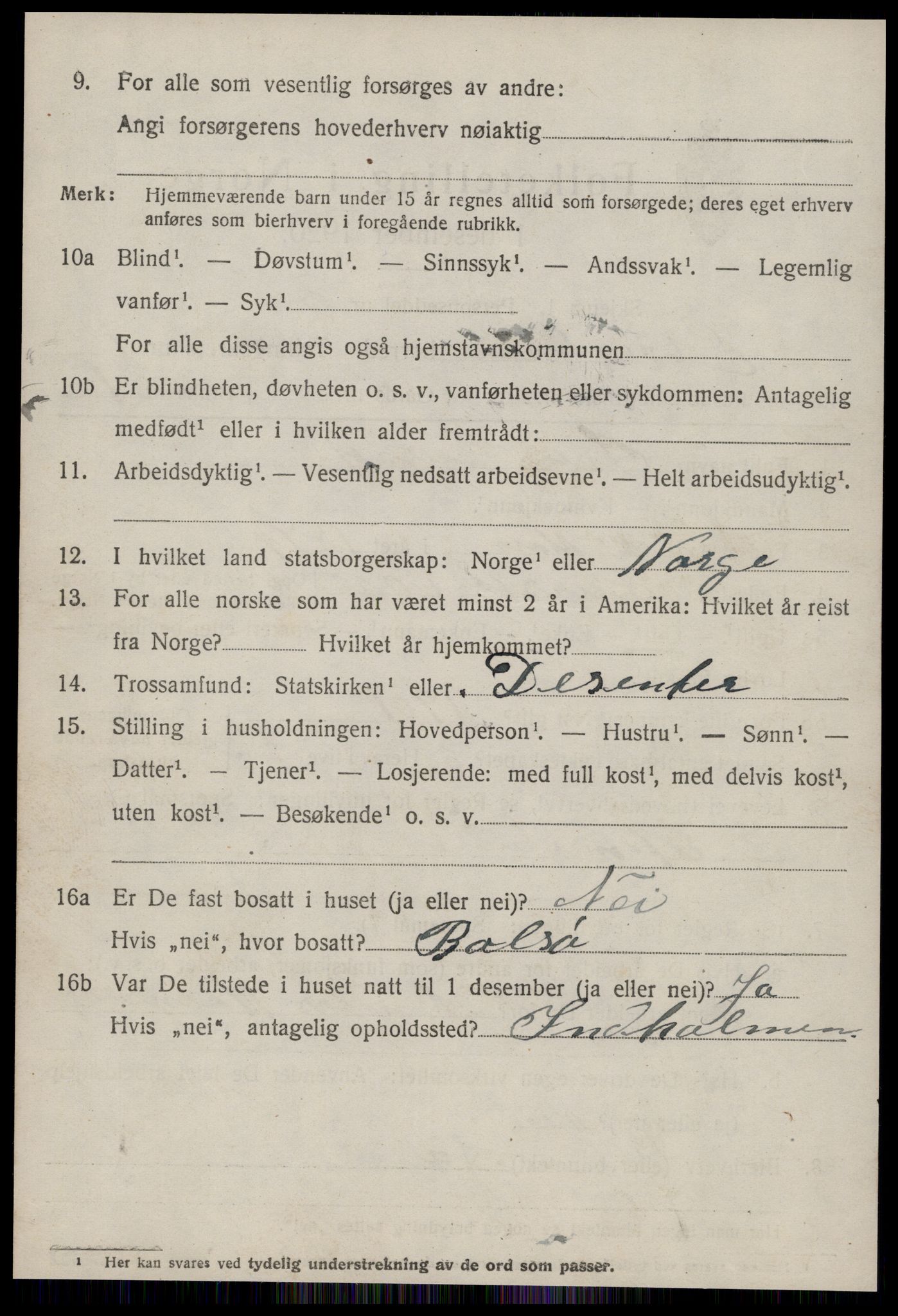 SAT, 1920 census for Grytten, 1920, p. 839