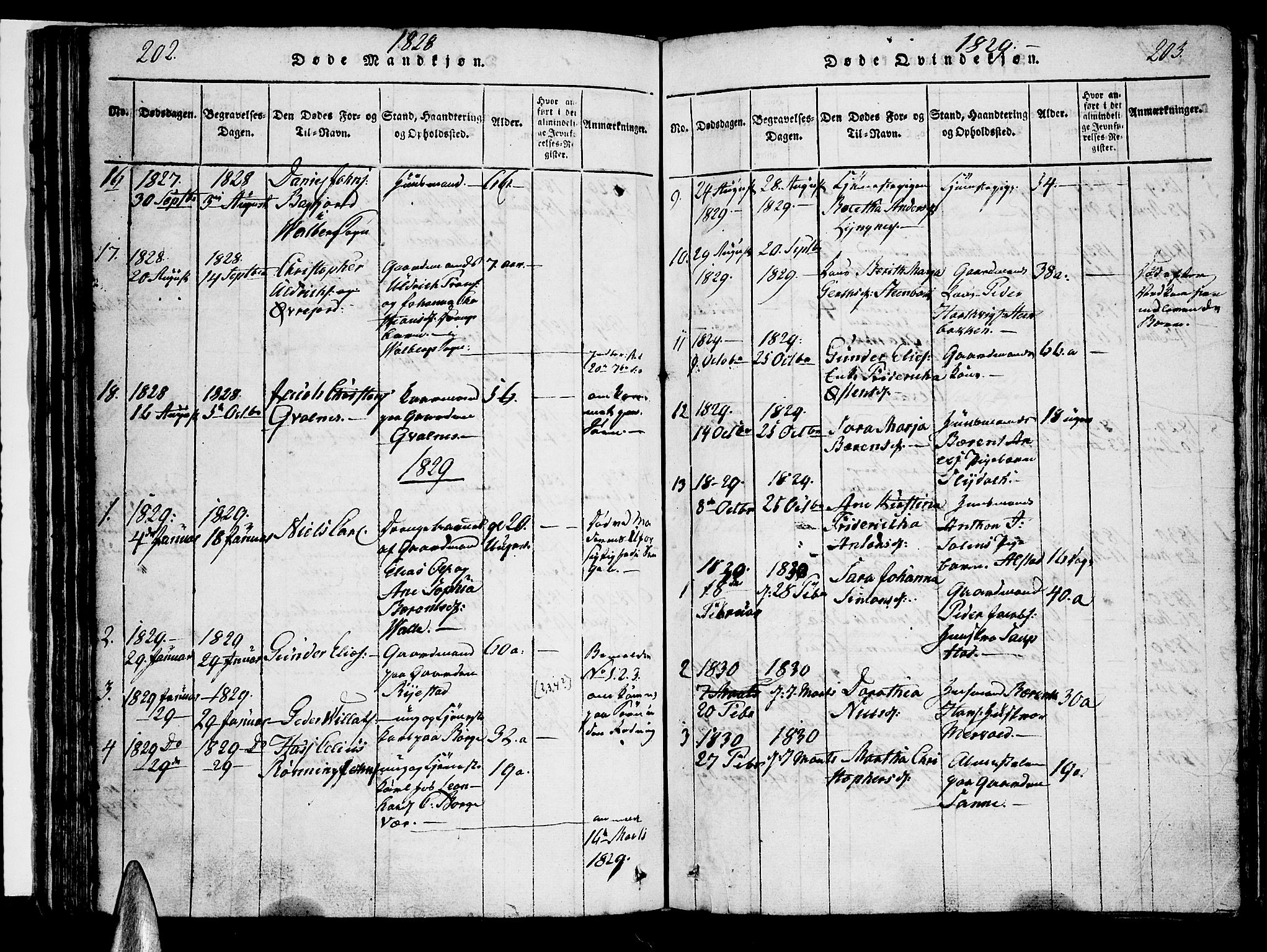 Ministerialprotokoller, klokkerbøker og fødselsregistre - Nordland, SAT/A-1459/880/L1130: Parish register (official) no. 880A04, 1821-1843, p. 202-203