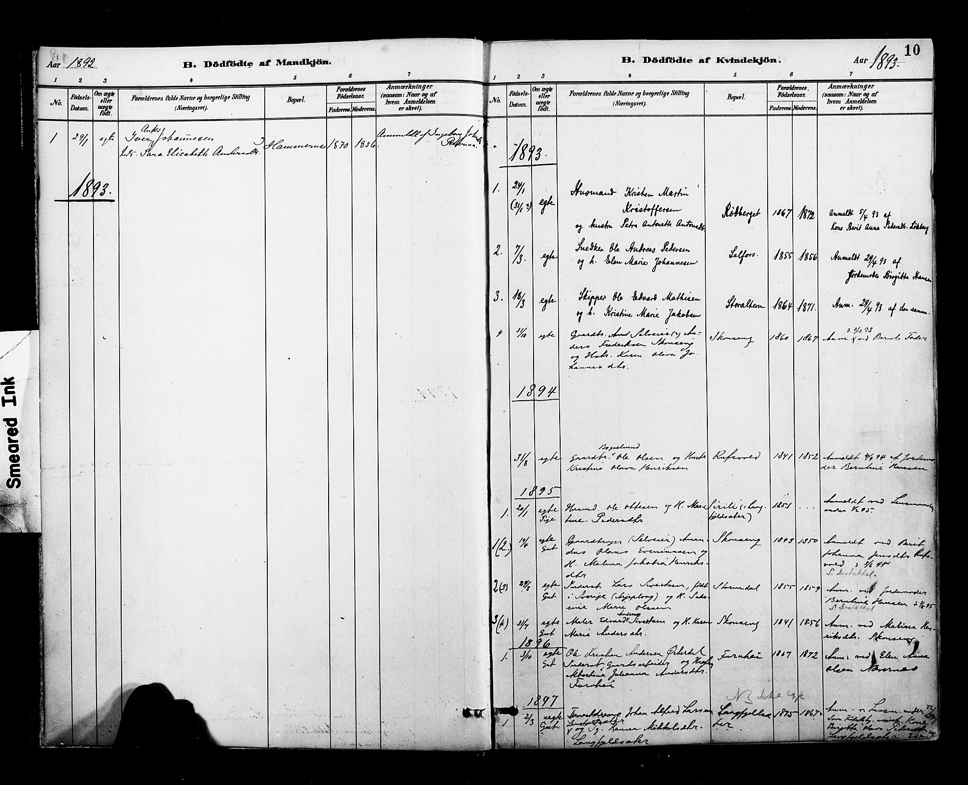 Ministerialprotokoller, klokkerbøker og fødselsregistre - Nordland, AV/SAT-A-1459/827/L0401: Parish register (official) no. 827A13, 1887-1905, p. 10