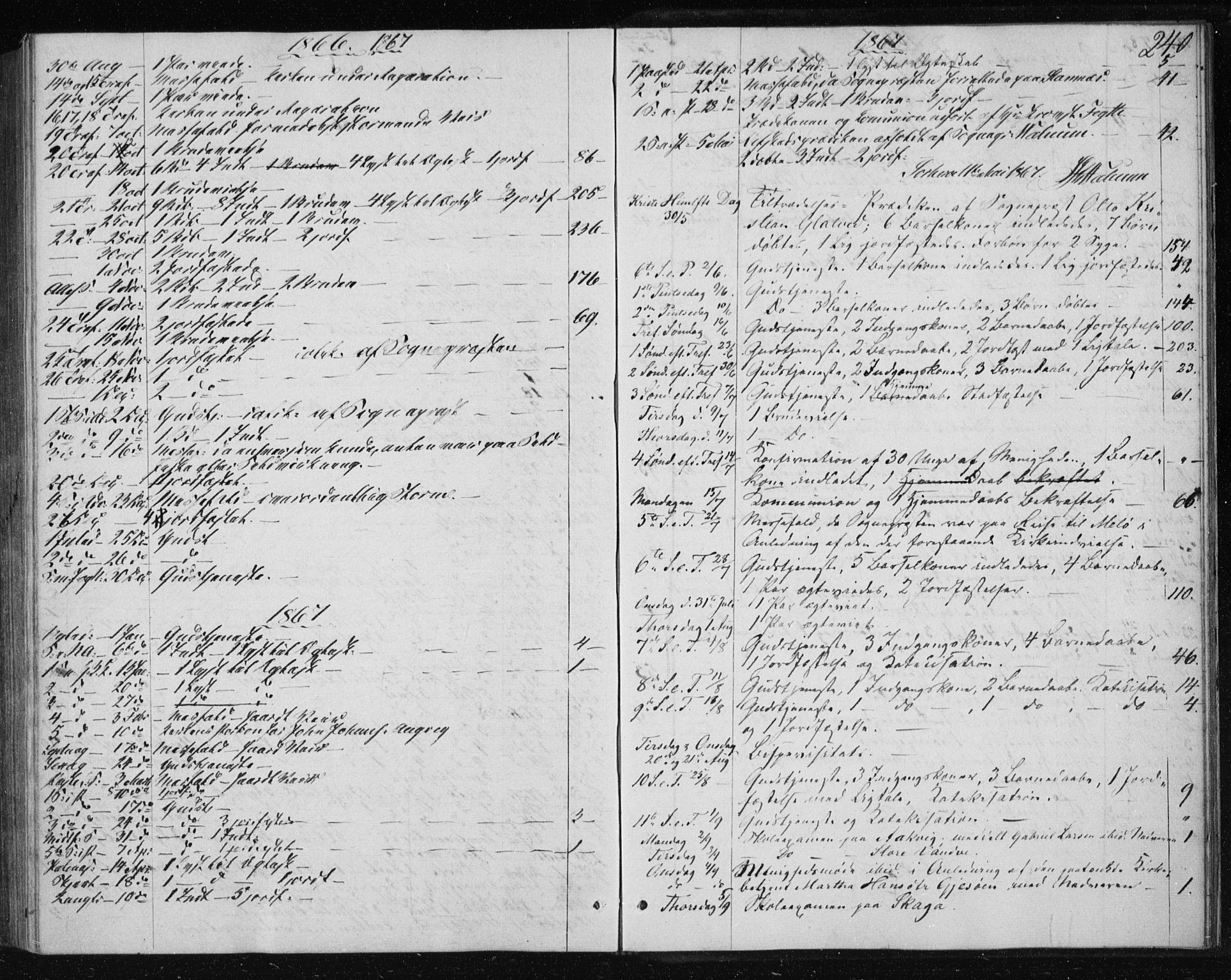 Ministerialprotokoller, klokkerbøker og fødselsregistre - Nordland, SAT/A-1459/834/L0505: Parish register (official) no. 834A03, 1862-1871, p. 240
