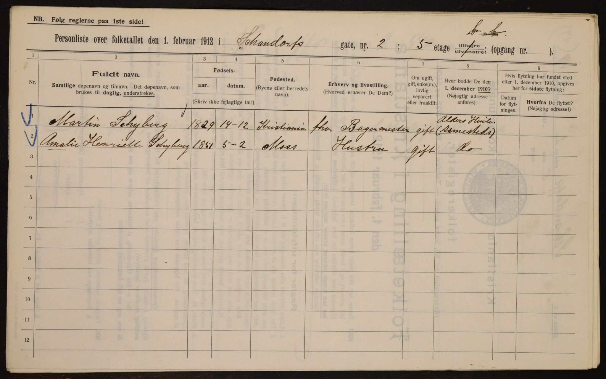 OBA, Municipal Census 1912 for Kristiania, 1912, p. 89688