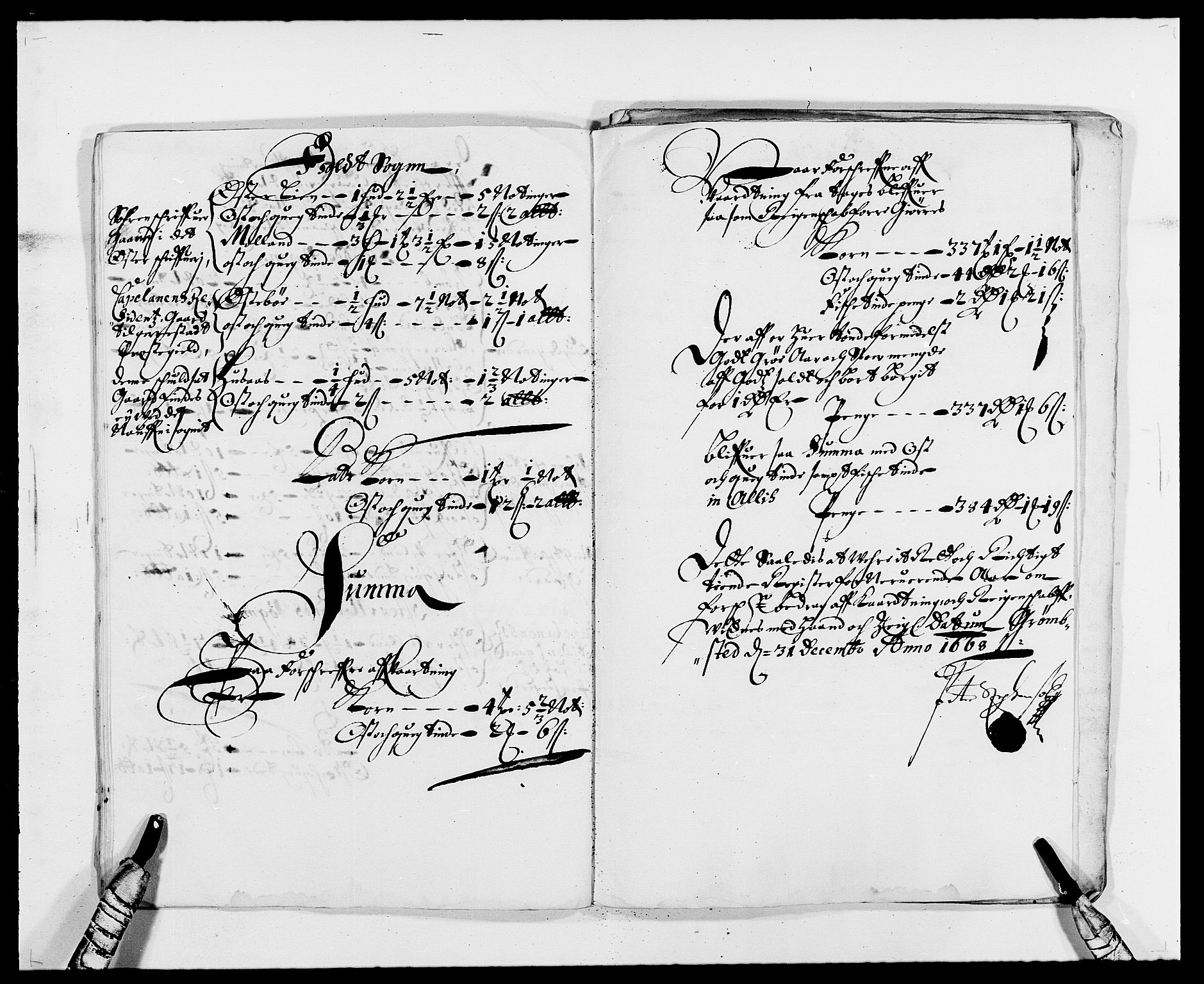 Rentekammeret inntil 1814, Reviderte regnskaper, Fogderegnskap, AV/RA-EA-4092/R39/L2298: Fogderegnskap Nedenes, 1667-1669, p. 61