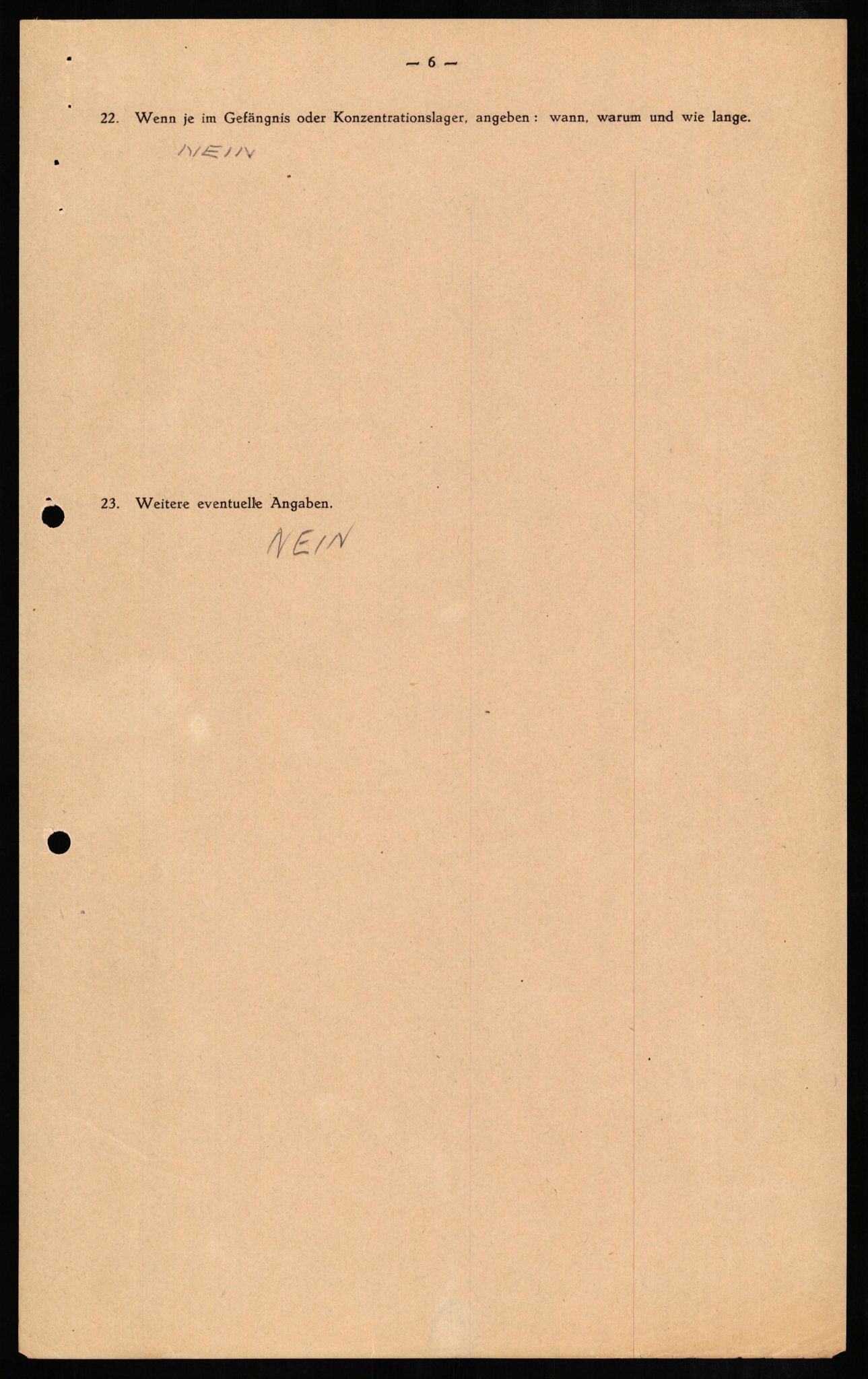 Forsvaret, Forsvarets overkommando II, RA/RAFA-3915/D/Db/L0010: CI Questionaires. Tyske okkupasjonsstyrker i Norge. Tyskere., 1945-1946, p. 227