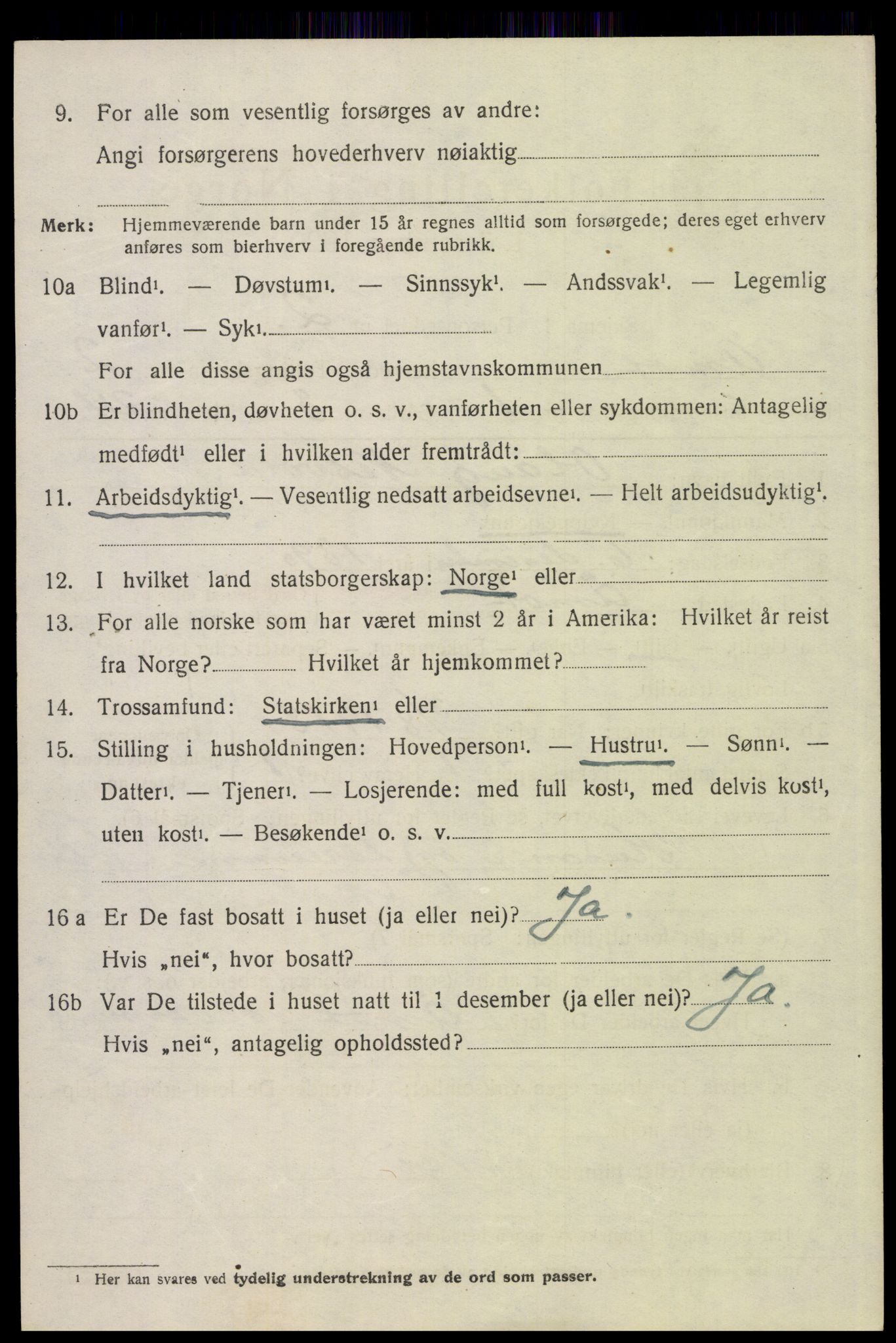 SAH, 1920 census for Åmot, 1920, p. 3836