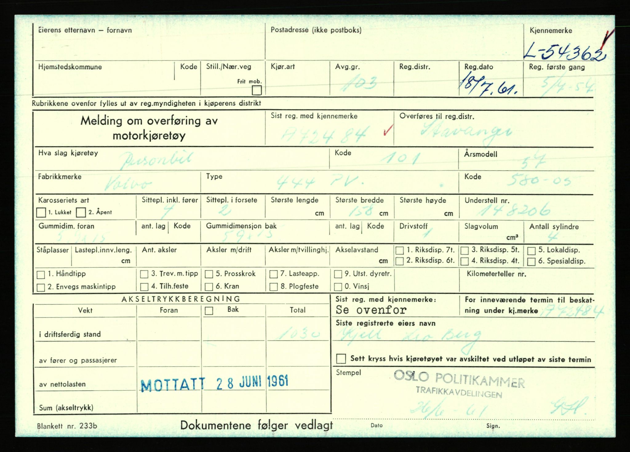 Stavanger trafikkstasjon, AV/SAST-A-101942/0/F/L0054: L-54200 - L-55699, 1930-1971, p. 329