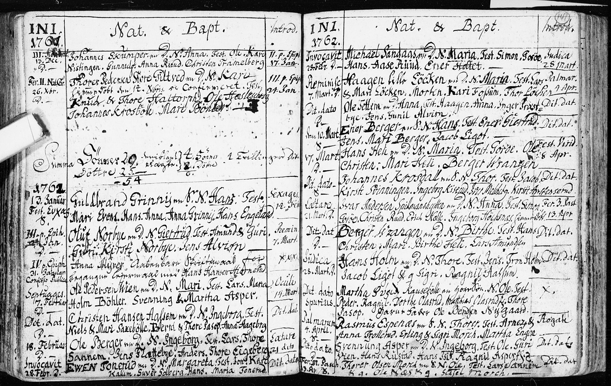 Spydeberg prestekontor Kirkebøker, SAO/A-10924/F/Fa/L0002: Parish register (official) no. I 2, 1739-1780, p. 141