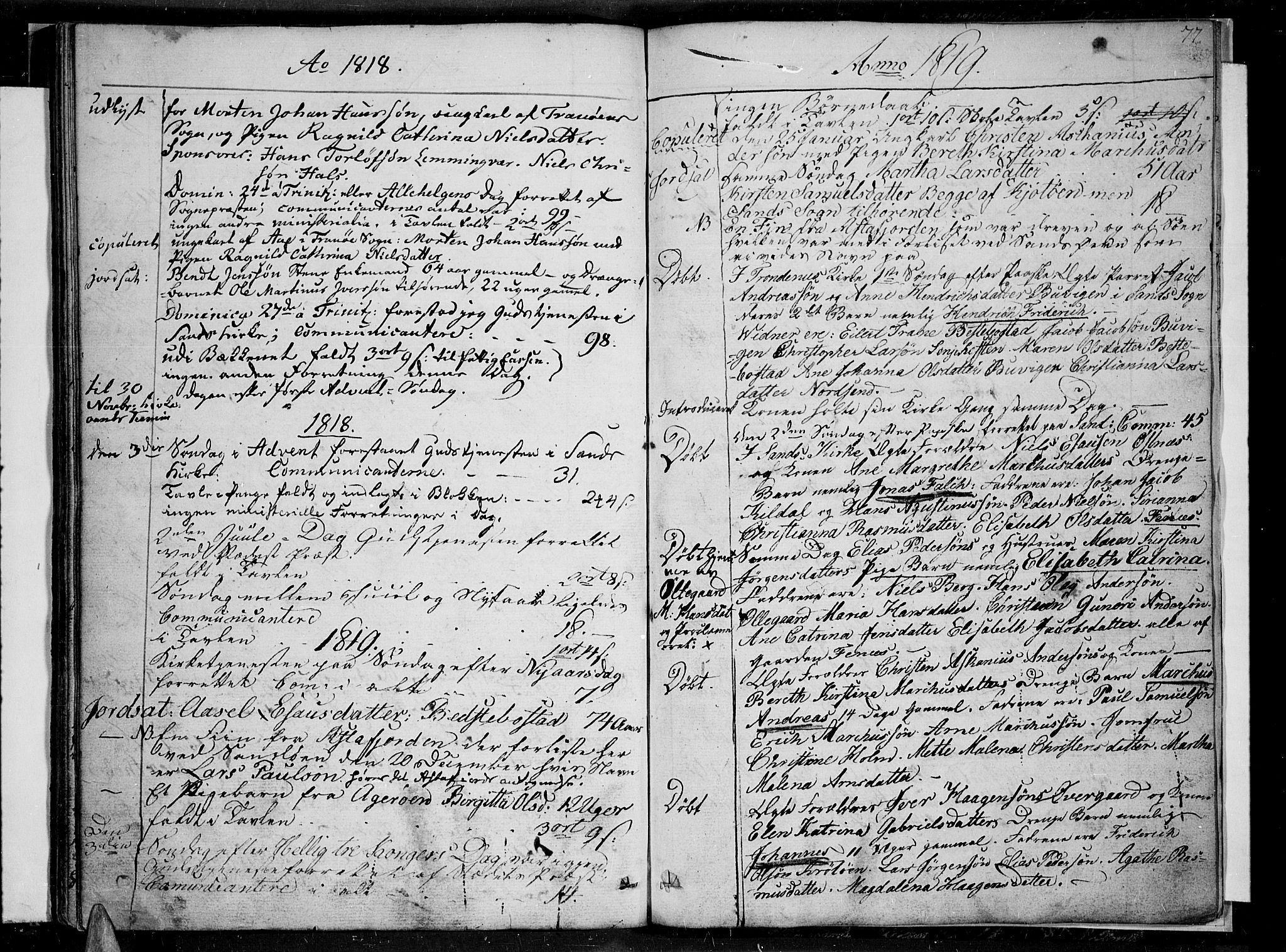 Trondenes sokneprestkontor, SATØ/S-1319/H/Ha/L0004kirke: Parish register (official) no. 4, 1797-1820, p. 77