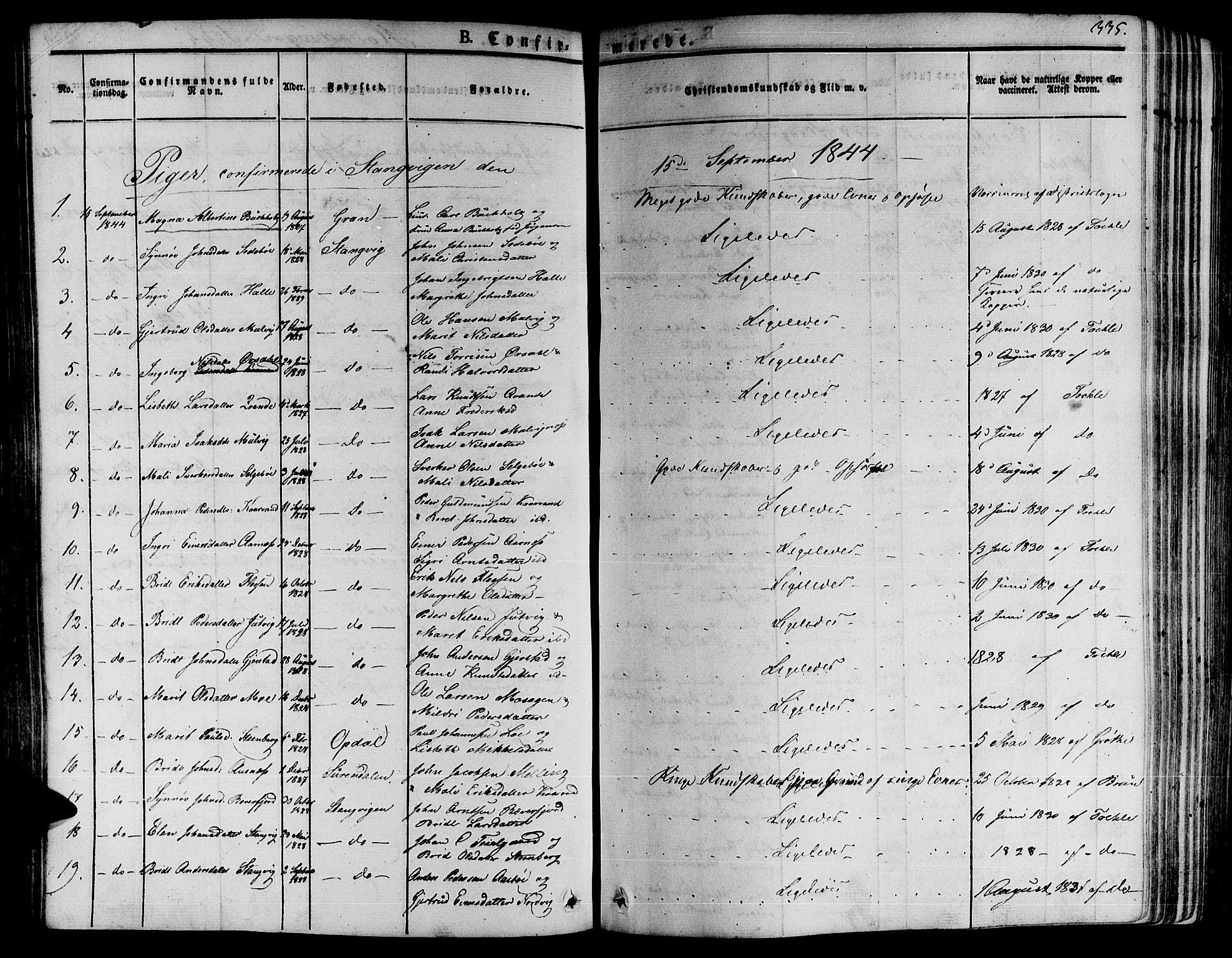 Ministerialprotokoller, klokkerbøker og fødselsregistre - Møre og Romsdal, AV/SAT-A-1454/592/L1024: Parish register (official) no. 592A03 /1, 1831-1849, p. 335