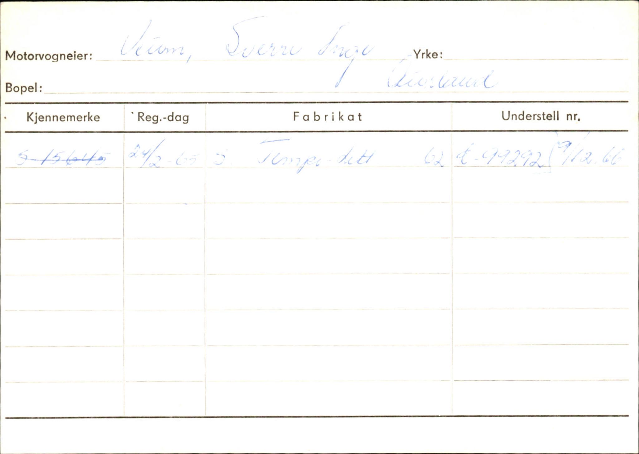 Statens vegvesen, Sogn og Fjordane vegkontor, AV/SAB-A-5301/4/F/L0125: Eigarregister Sogndal V-Å. Aurland A-Å. Fjaler A-N, 1945-1975, p. 1249