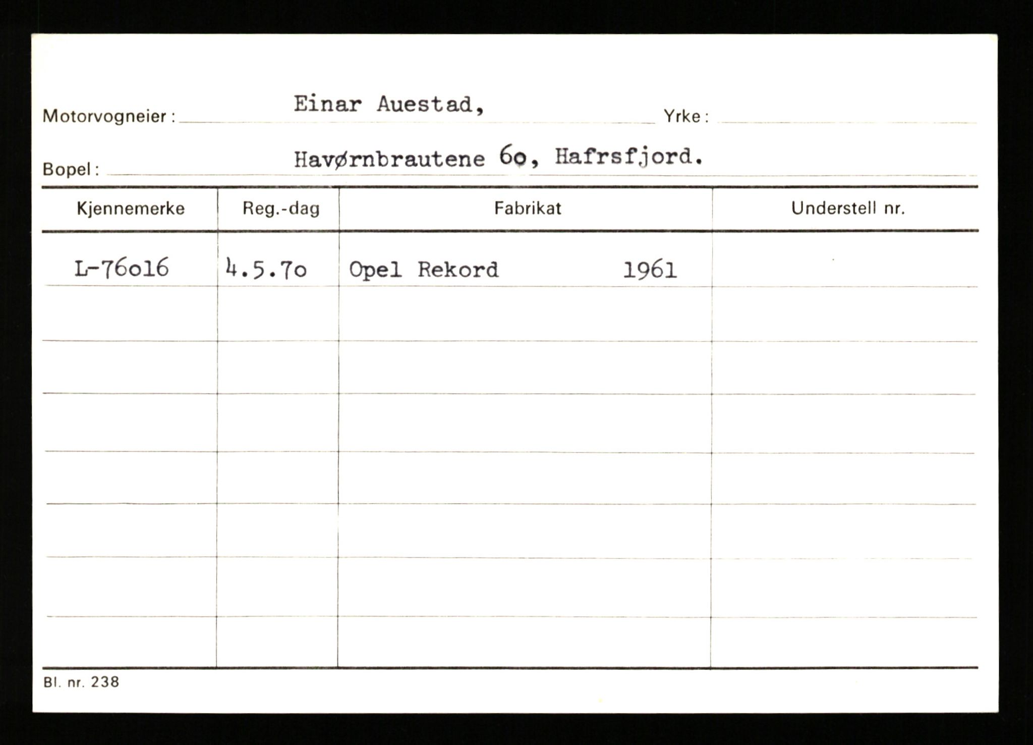 Stavanger trafikkstasjon, AV/SAST-A-101942/0/H/L0002: Askildsen - Berge, 1930-1971, p. 325