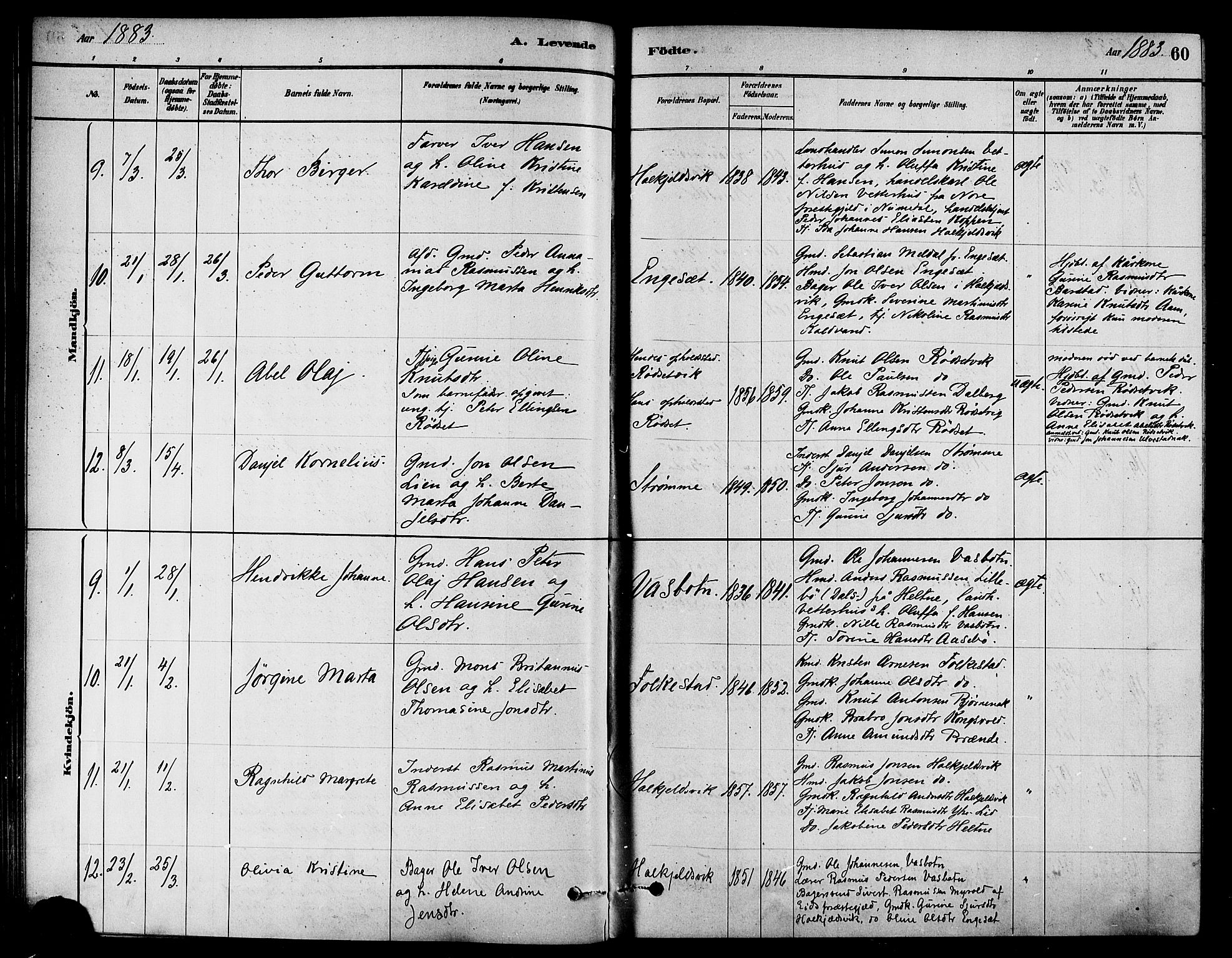 Ministerialprotokoller, klokkerbøker og fødselsregistre - Møre og Romsdal, AV/SAT-A-1454/511/L0141: Parish register (official) no. 511A08, 1878-1890, p. 60