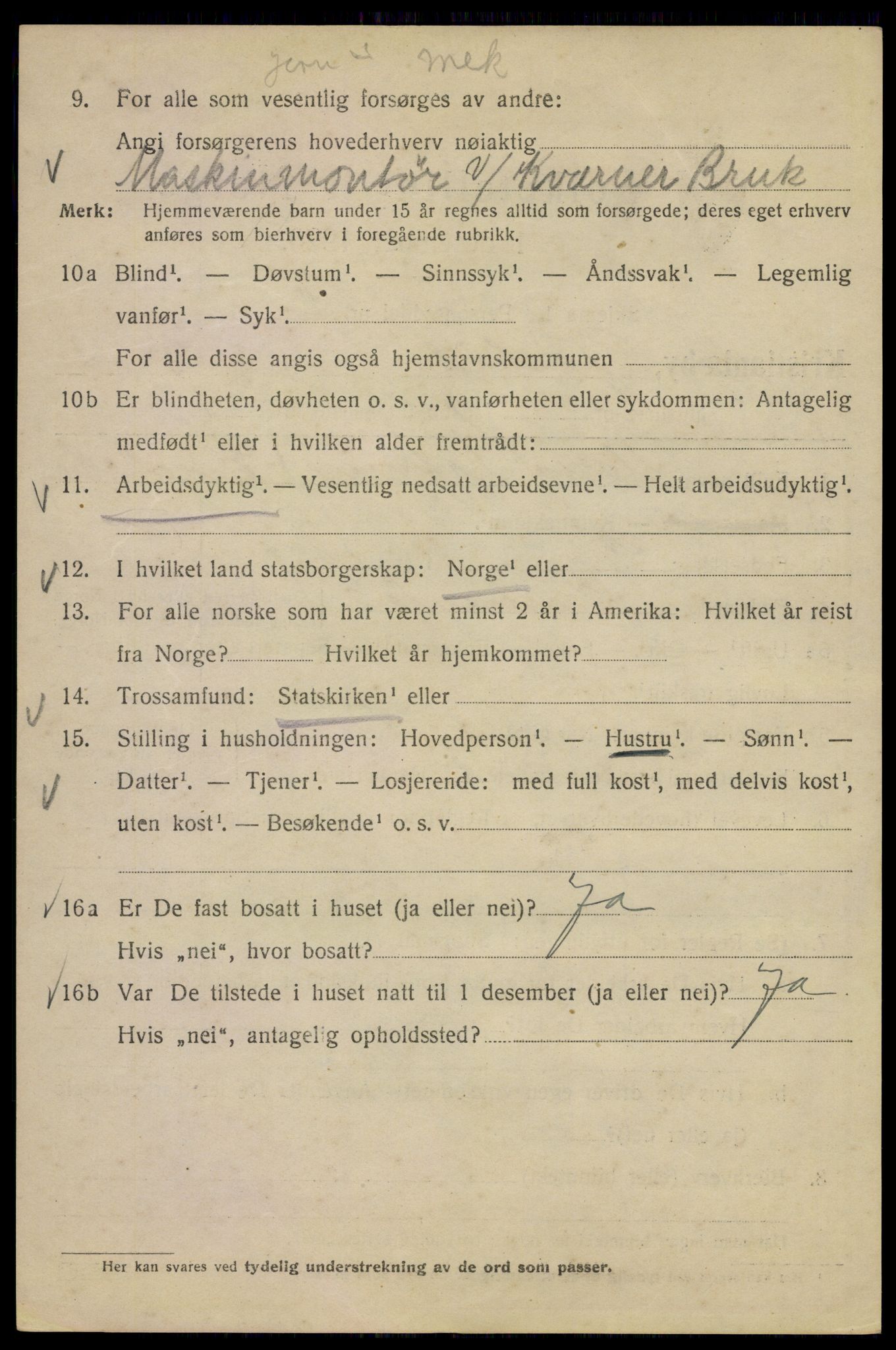 SAO, 1920 census for Kristiania, 1920, p. 262484