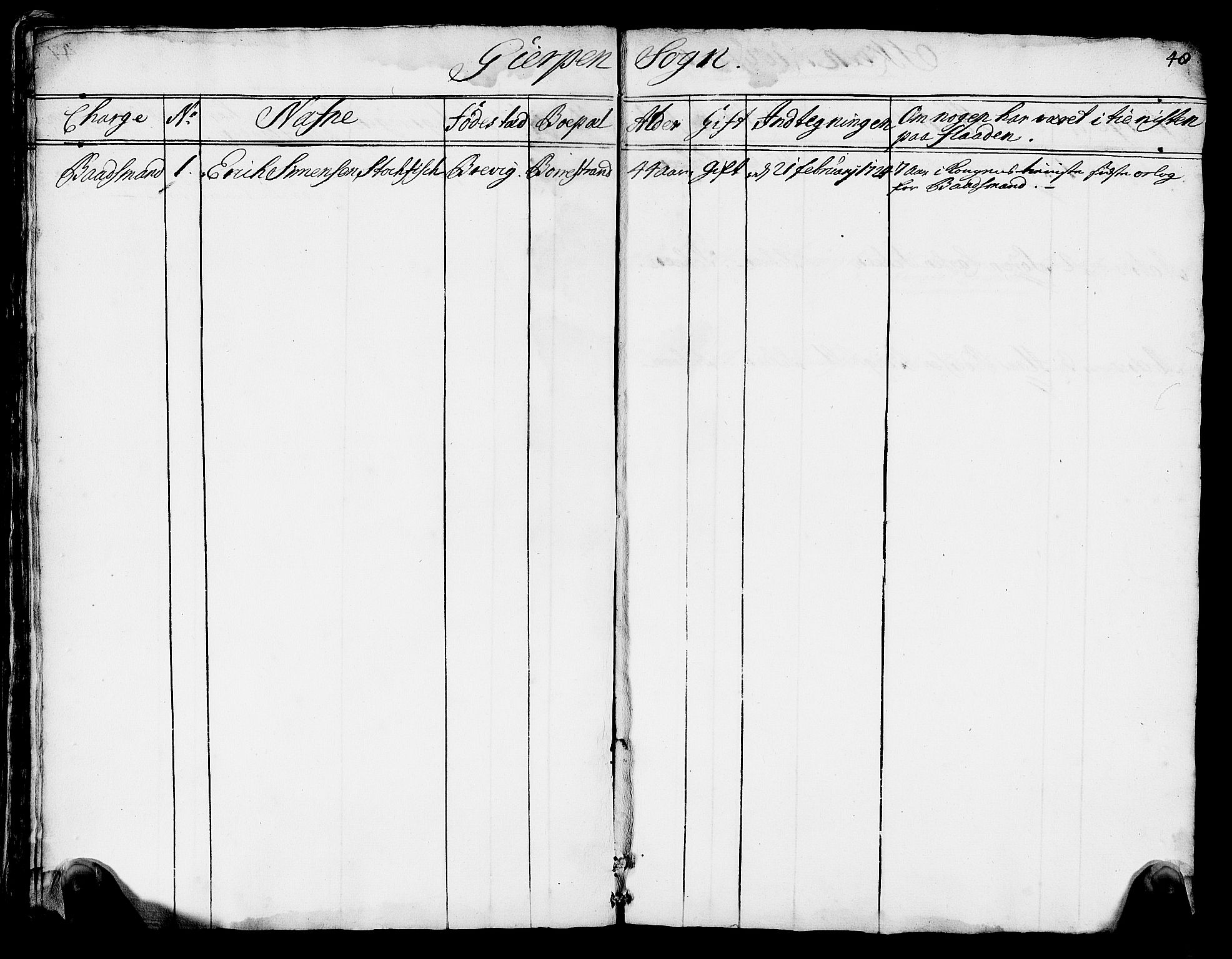Drammen innrulleringsdistrikt, AV/SAKO-A-781/F/Fa/L0005/0002: Ruller / Ekstrarulle (reserverulle) over sjøfolk i Bragernes distrikt som har blitt innrullert, 1723-1726, p. 47