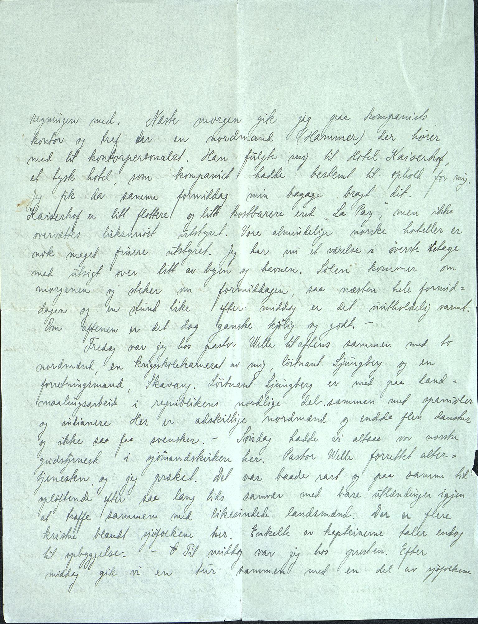 Løken, Kristen, VEMU/ARS-A-1060/Y/L0001/0004: Dokumenter vedrørende Løkens arbeid på Syd Georgia / Korrespondanse og notater, 1911-1914, p. 4