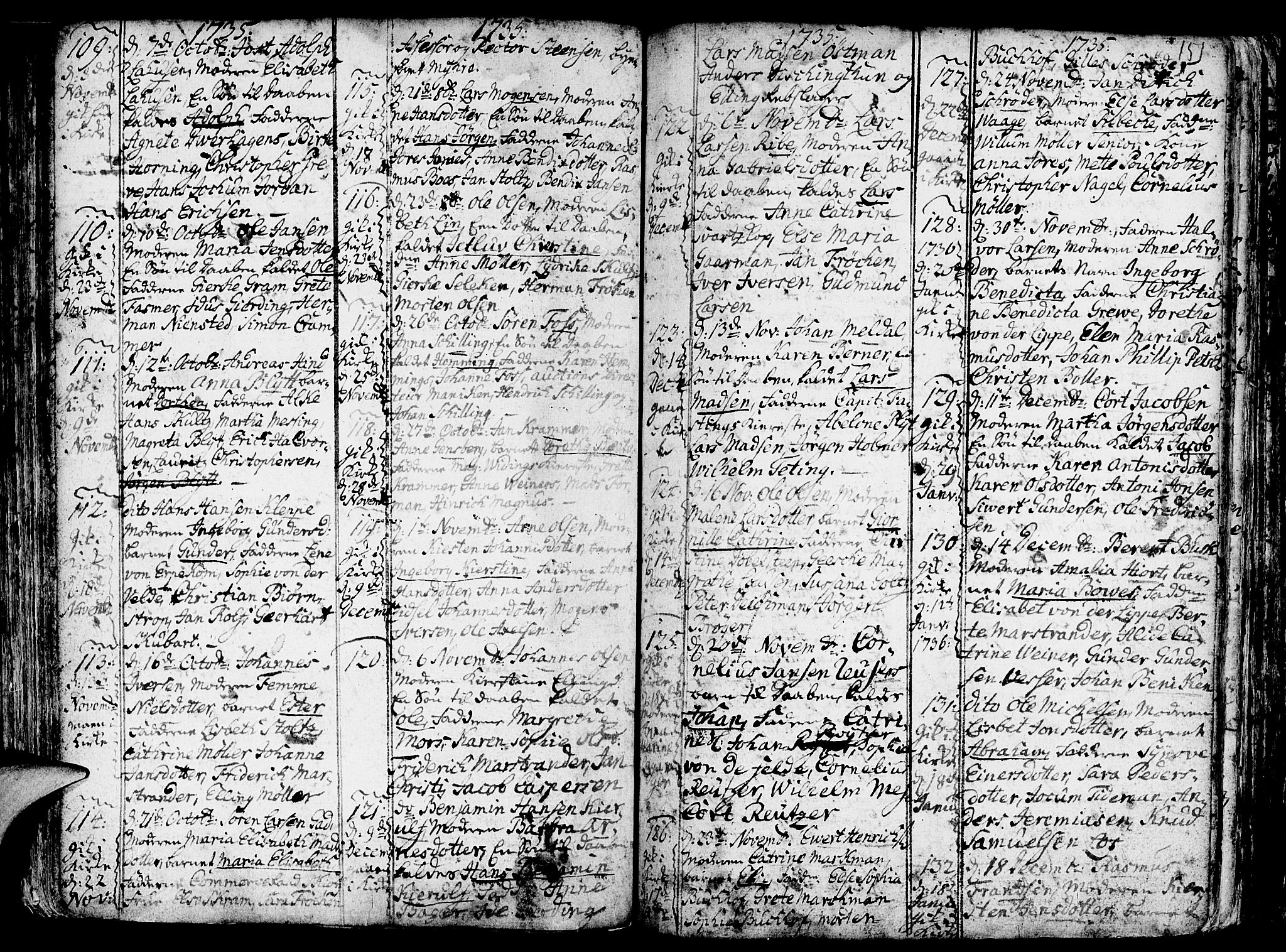 Nykirken Sokneprestembete, SAB/A-77101/H/Haa/L0003: Parish register (official) no. A 3, 1717-1764, p. 151