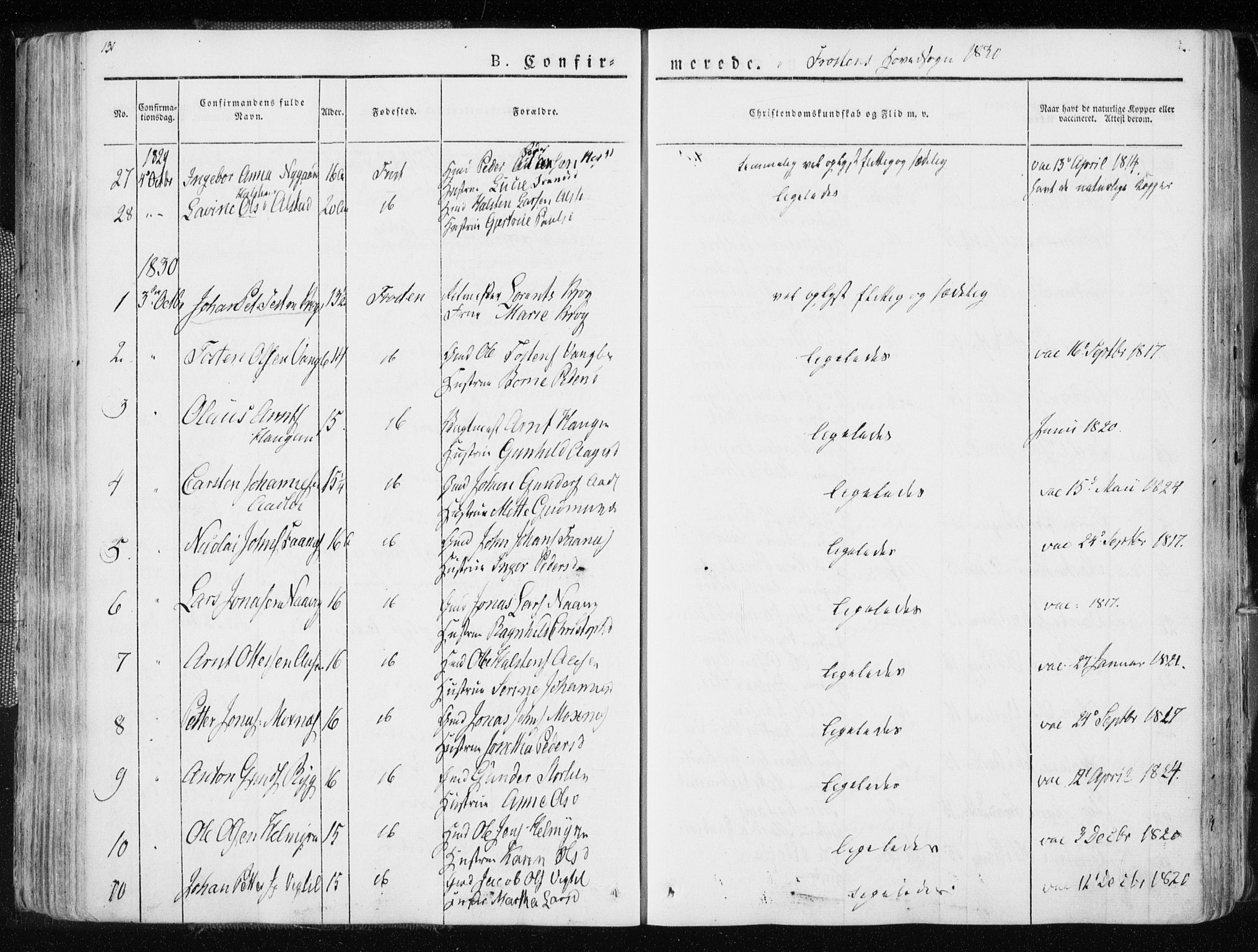 Ministerialprotokoller, klokkerbøker og fødselsregistre - Nord-Trøndelag, SAT/A-1458/713/L0114: Parish register (official) no. 713A05, 1827-1839, p. 131