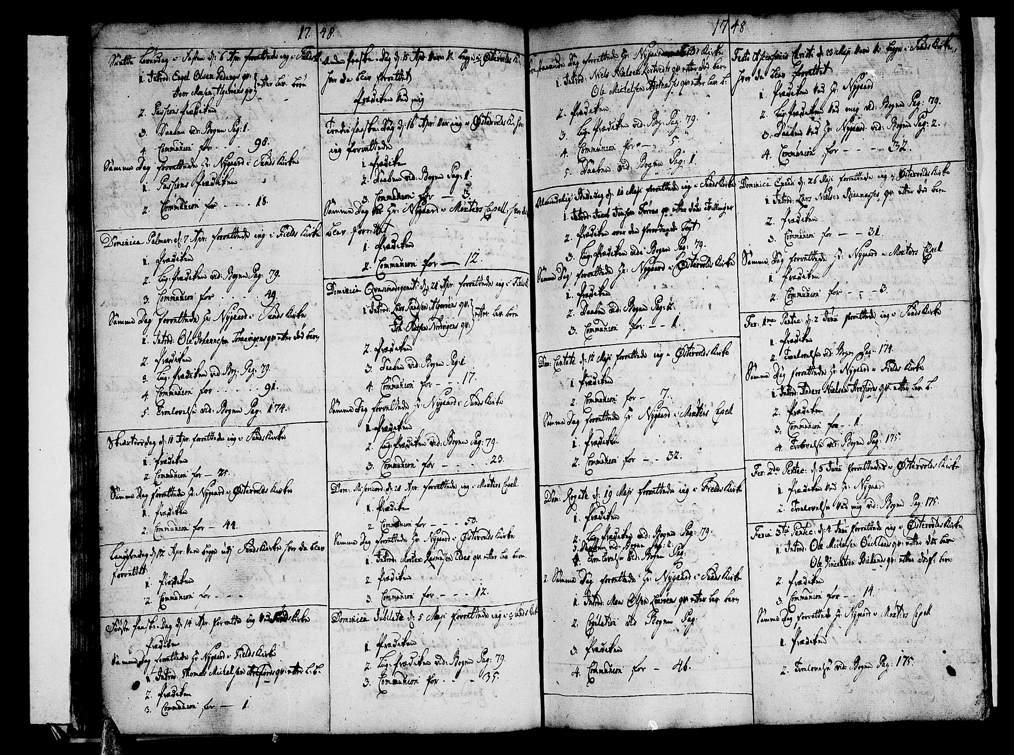 Sund sokneprestembete, AV/SAB-A-99930: Parish register (official) no. A 3, 1740-1769