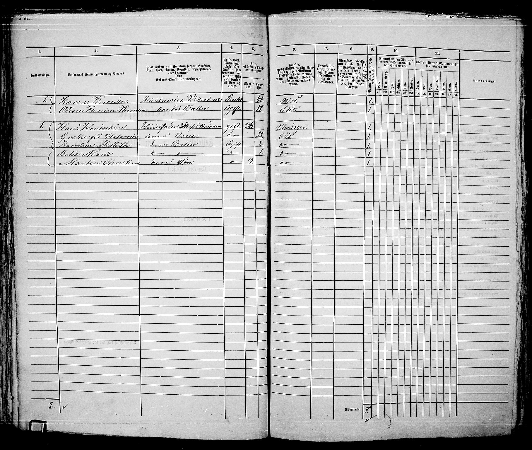 RA, 1865 census for Kristiania, 1865, p. 4210