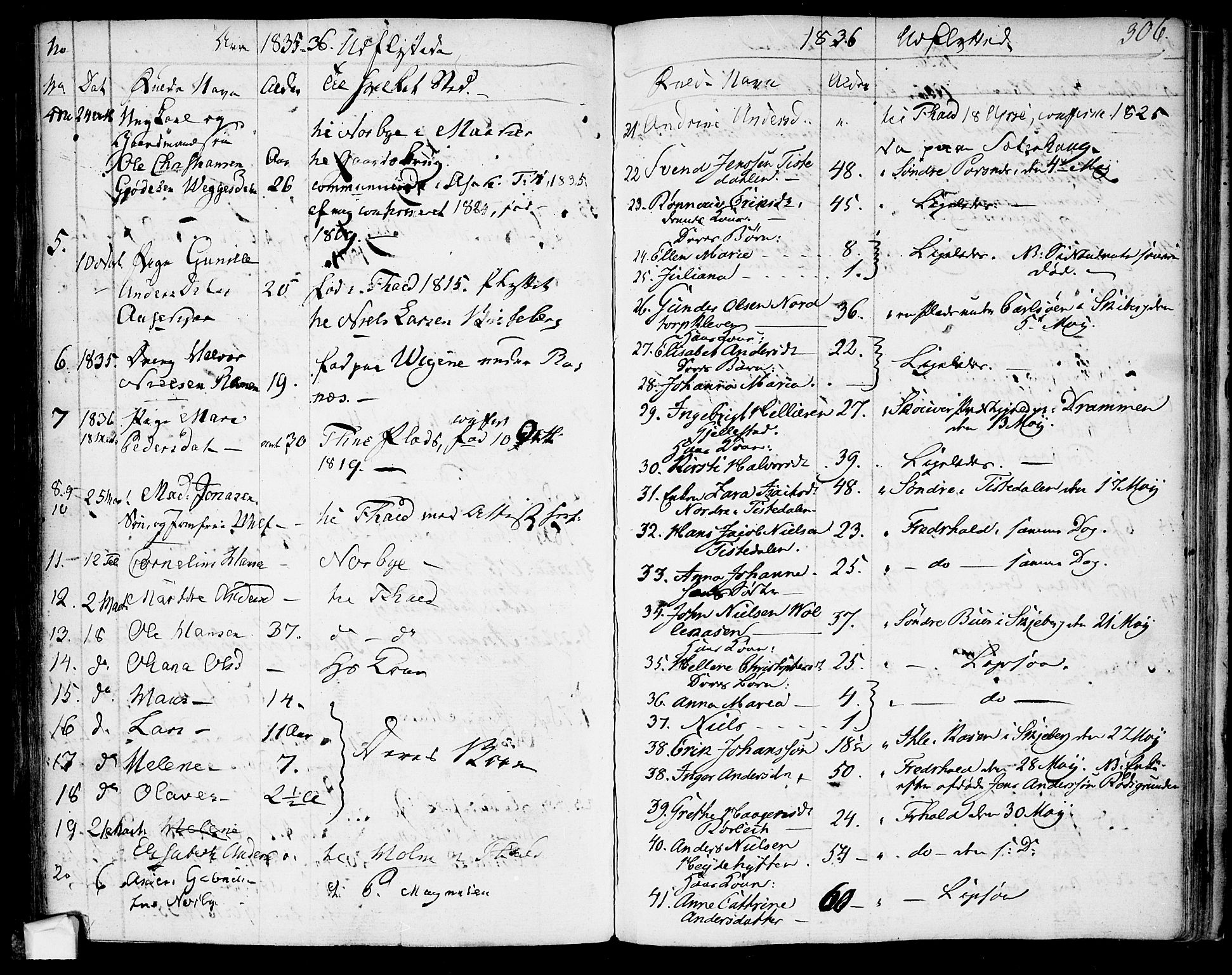 Berg prestekontor Kirkebøker, SAO/A-10902/F/Fa/L0003: Parish register (official) no. I 3, 1832-1842, p. 306