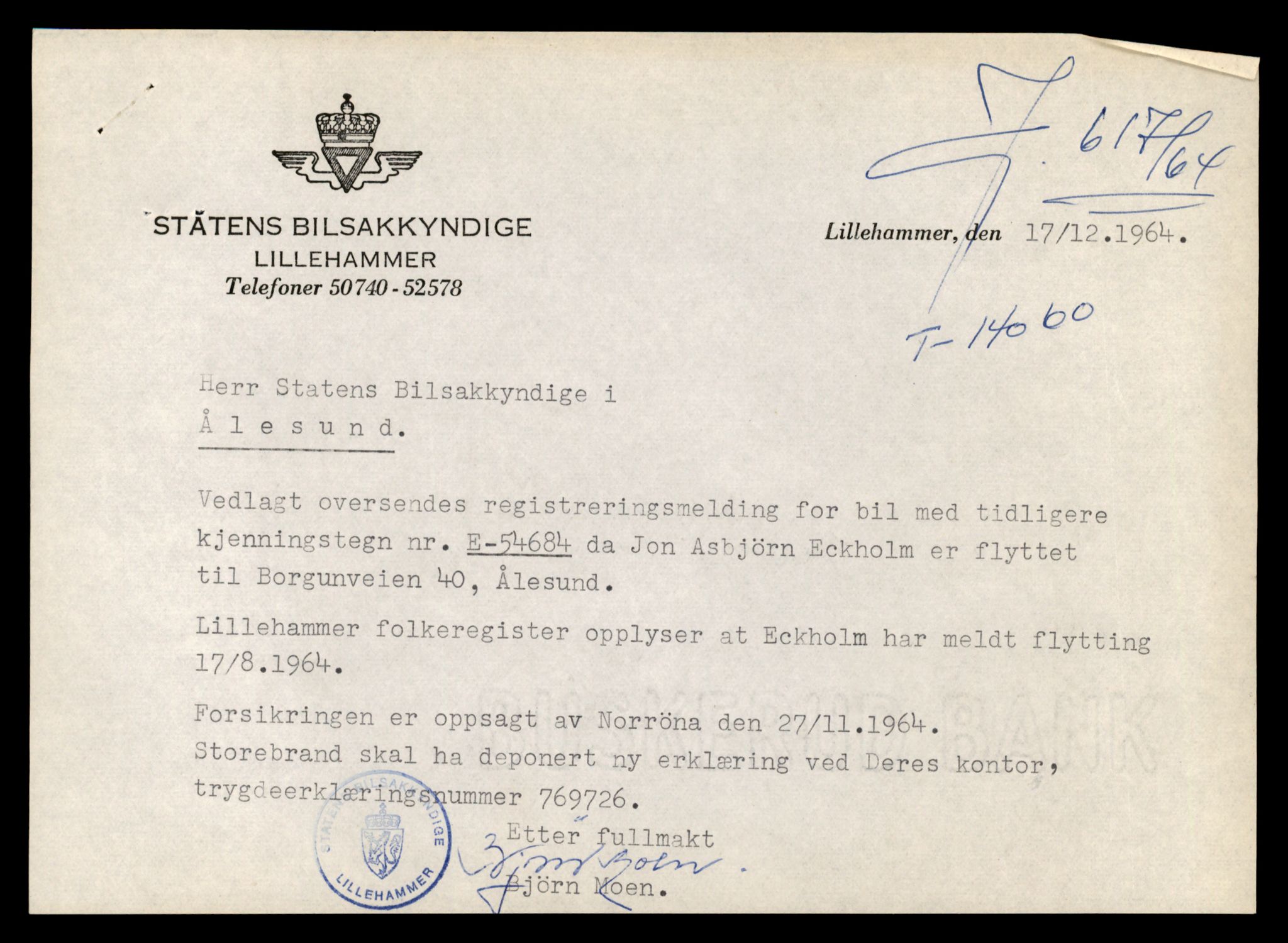 Møre og Romsdal vegkontor - Ålesund trafikkstasjon, AV/SAT-A-4099/F/Fe/L0042: Registreringskort for kjøretøy T 13906 - T 14079, 1927-1998, p. 2711