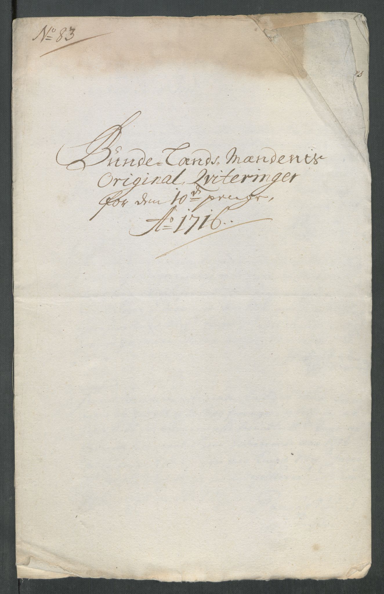 Rentekammeret inntil 1814, Reviderte regnskaper, Fogderegnskap, RA/EA-4092/R67/L4682: Fogderegnskap Vesterålen, Andenes og Lofoten, 1716, p. 315