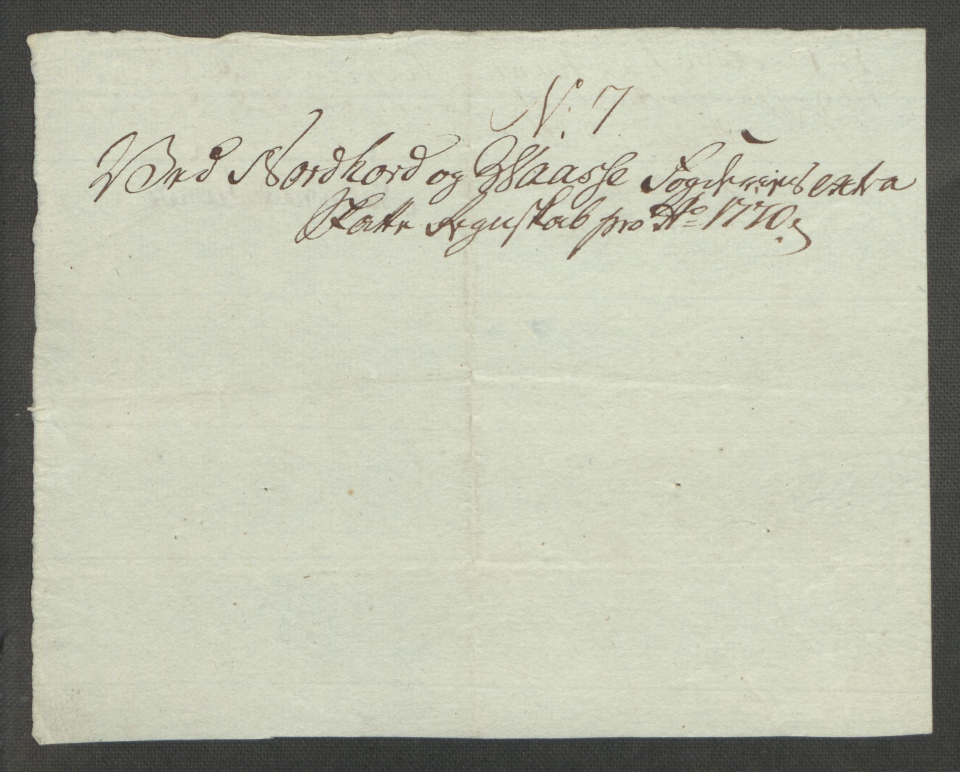 Rentekammeret inntil 1814, Reviderte regnskaper, Fogderegnskap, AV/RA-EA-4092/R51/L3303: Ekstraskatten Nordhordland og Voss, 1762-1772, p. 415