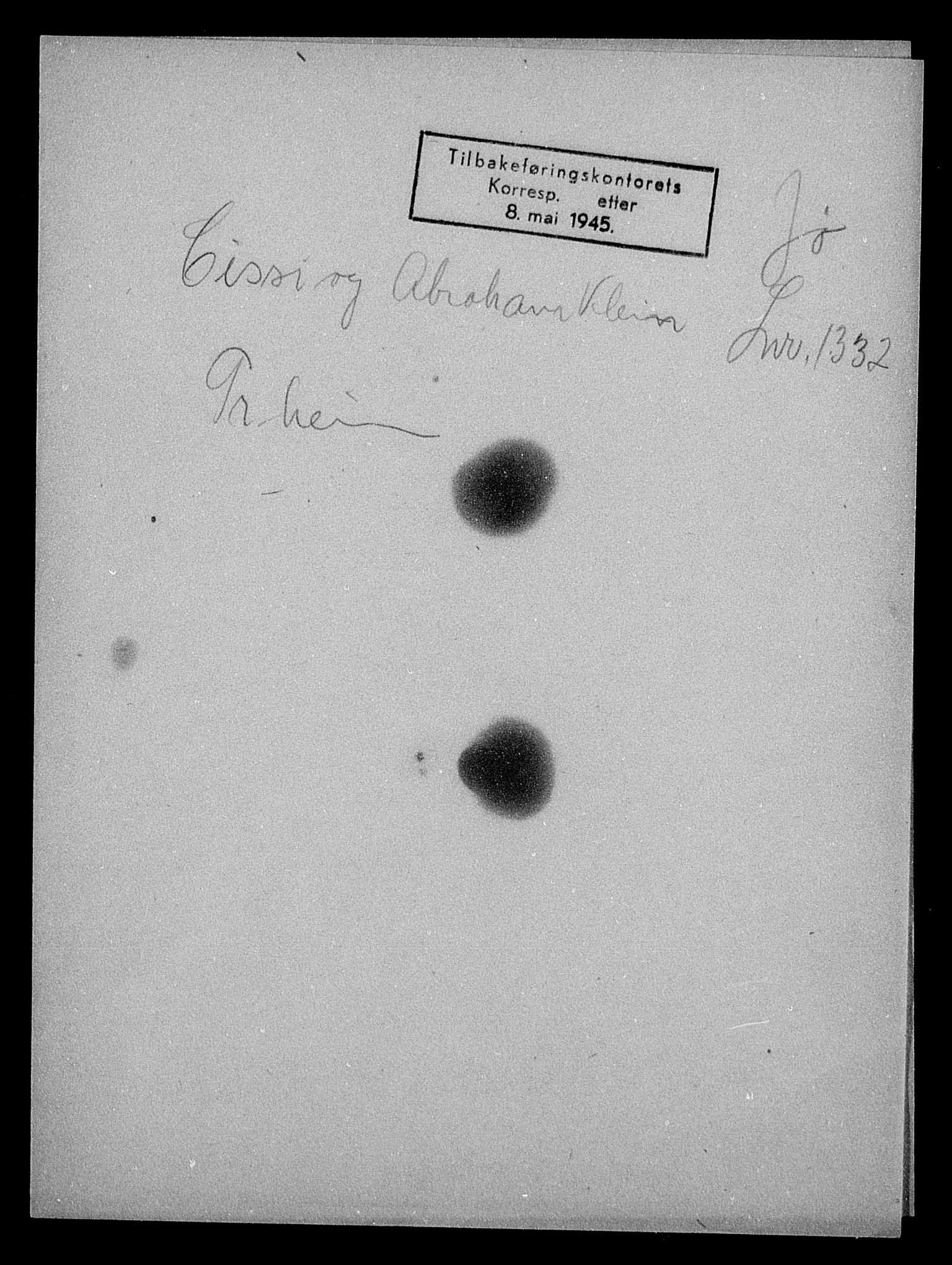 Justisdepartementet, Tilbakeføringskontoret for inndratte formuer, AV/RA-S-1564/H/Hc/Hca/L0900: --, 1945-1947, p. 357