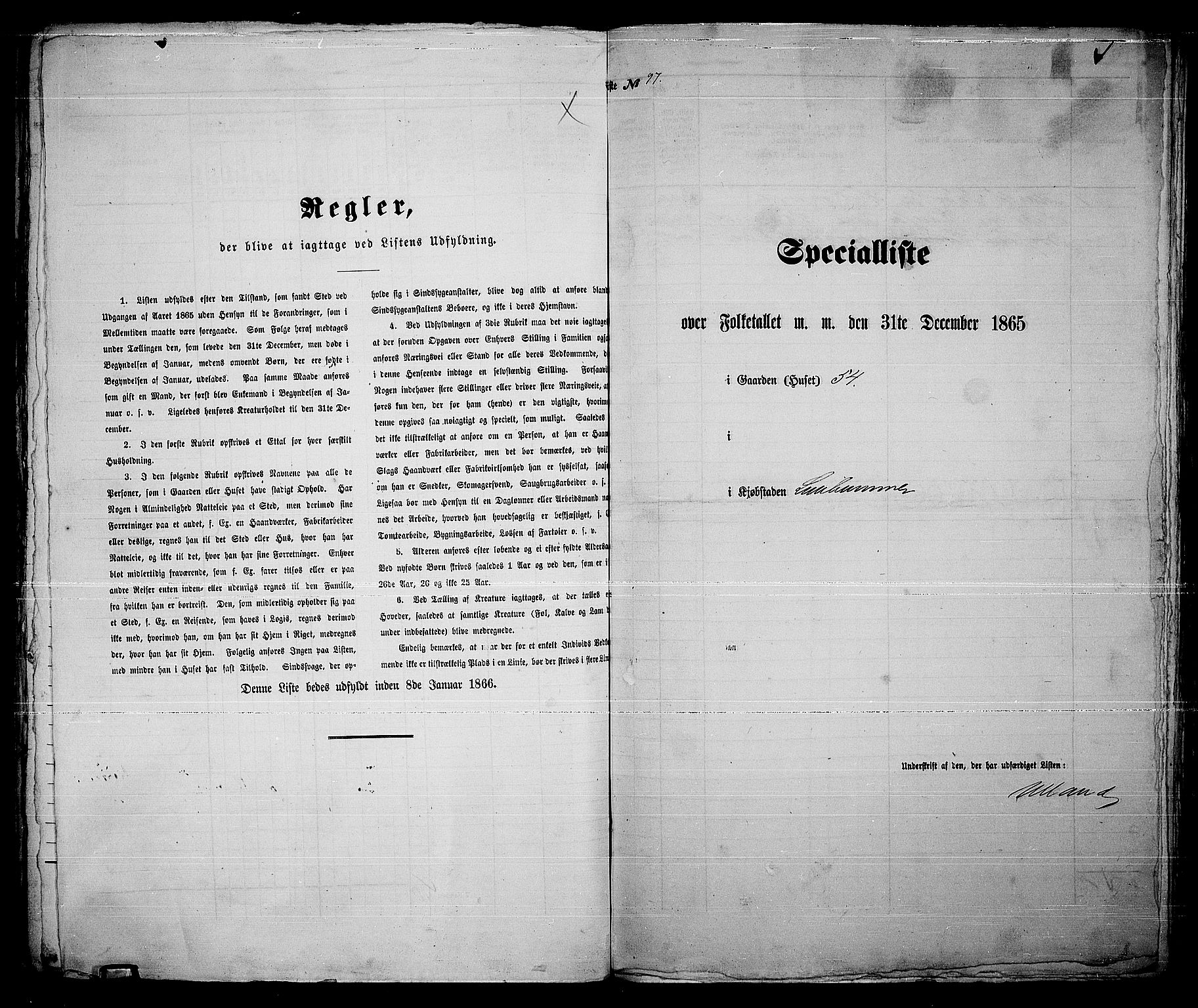 RA, 1865 census for Fåberg/Lillehammer, 1865, p. 200