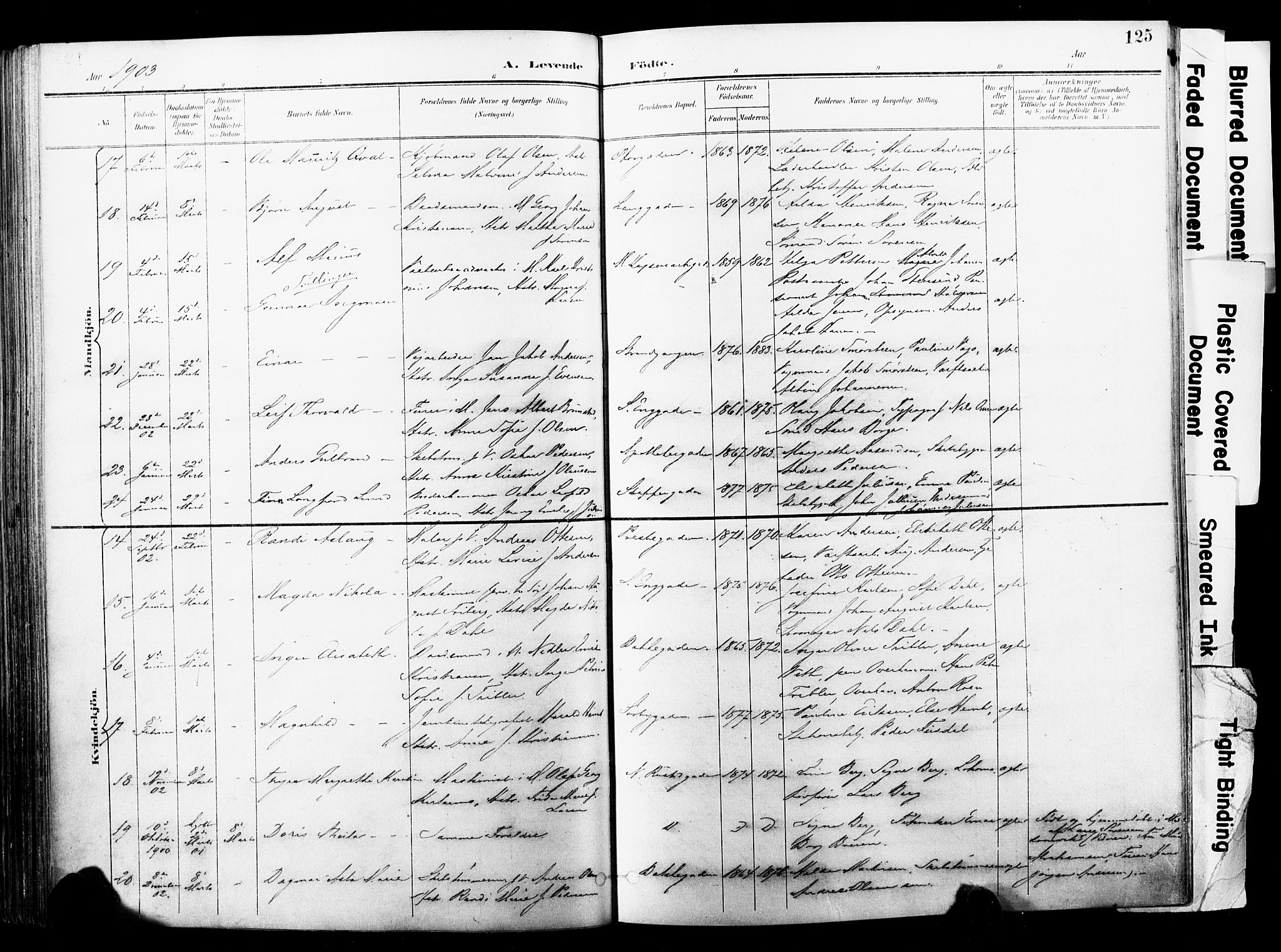 Horten kirkebøker, AV/SAKO-A-348/F/Fa/L0005: Parish register (official) no. 5, 1896-1904, p. 125