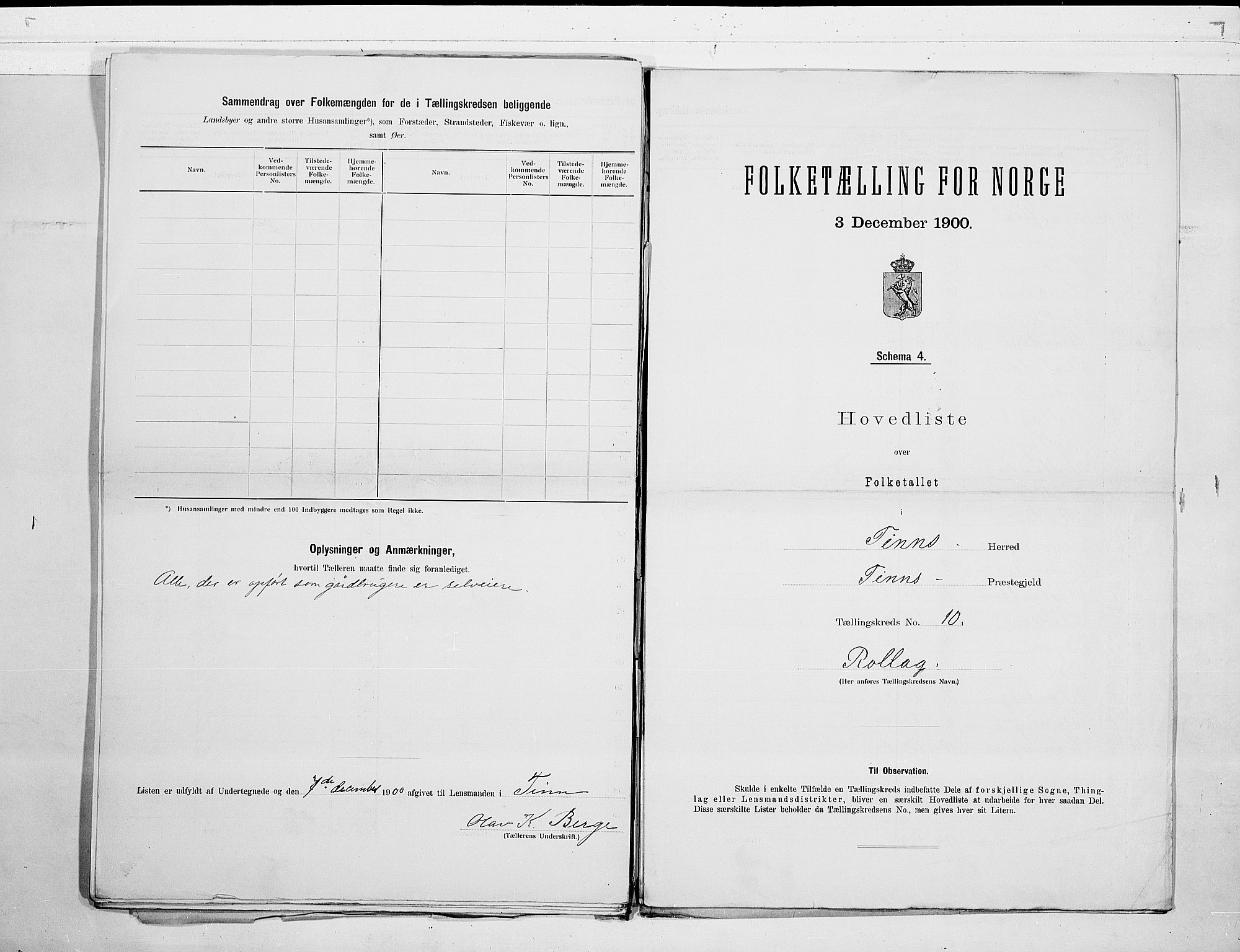 SAKO, 1900 census for Tinn, 1900, p. 22